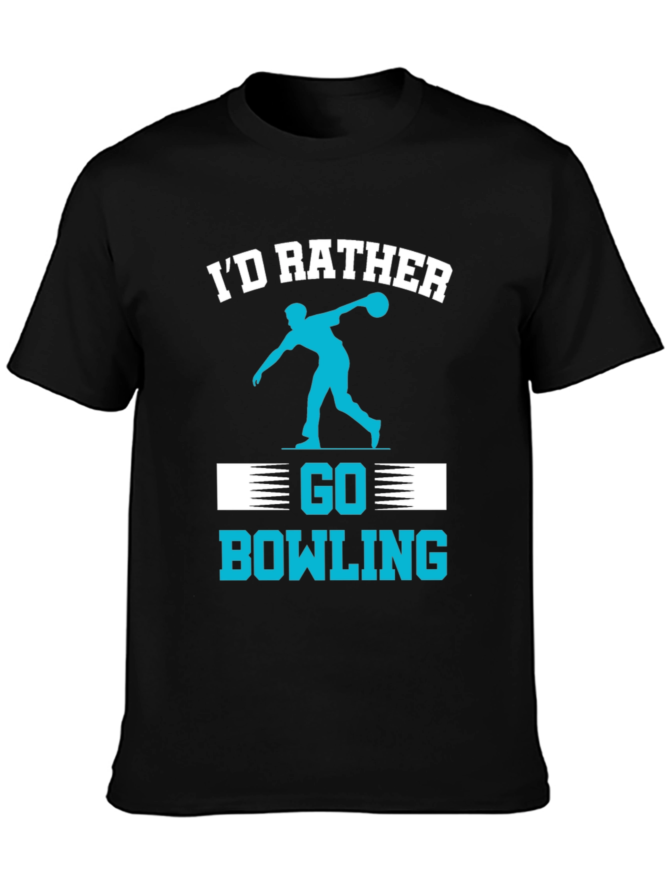 Id Rather Go Bowling Graphic T-Shirt