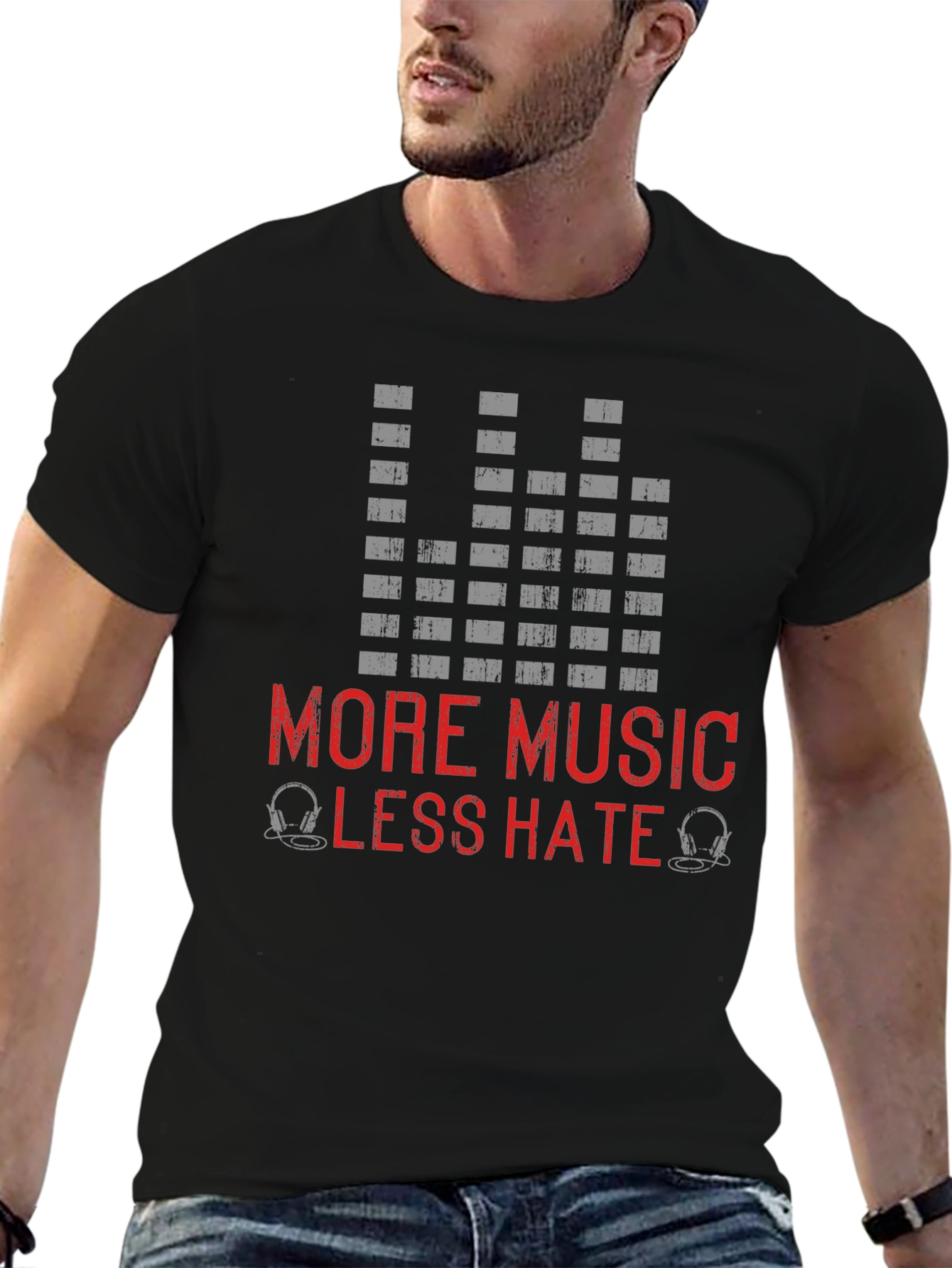 More Music Less Hate T-Shirt