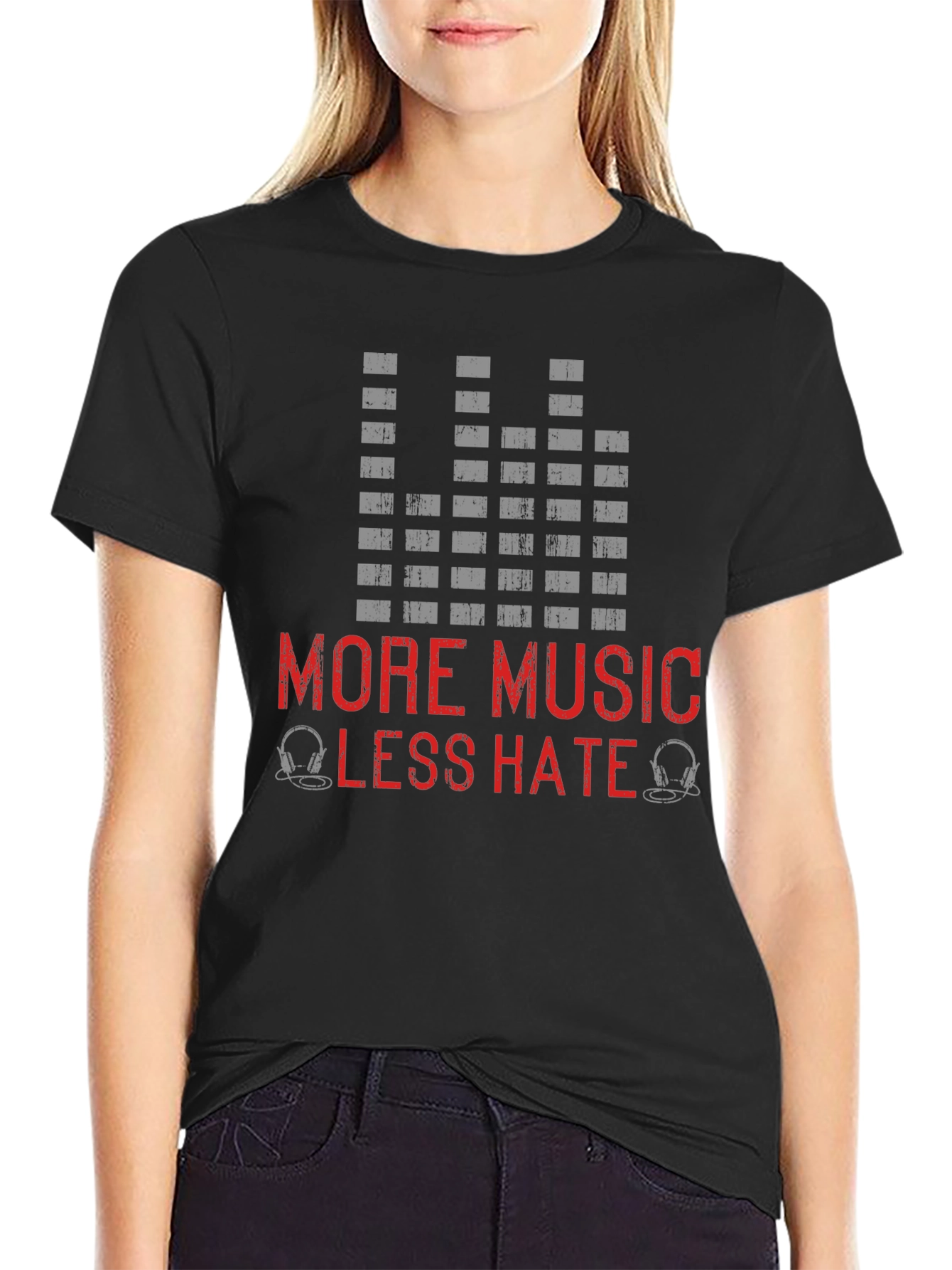 More Music Less Hate T-Shirt