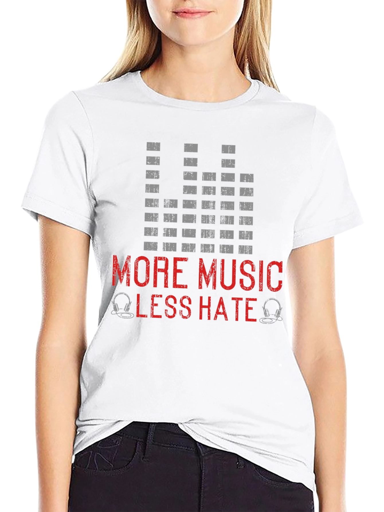 More Music Less Hate T-Shirt