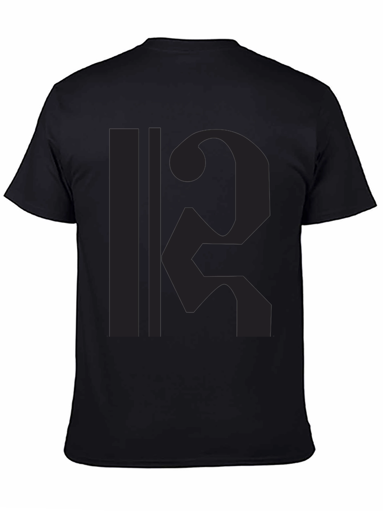 Stylish Black T-Shirt with Graphic Print