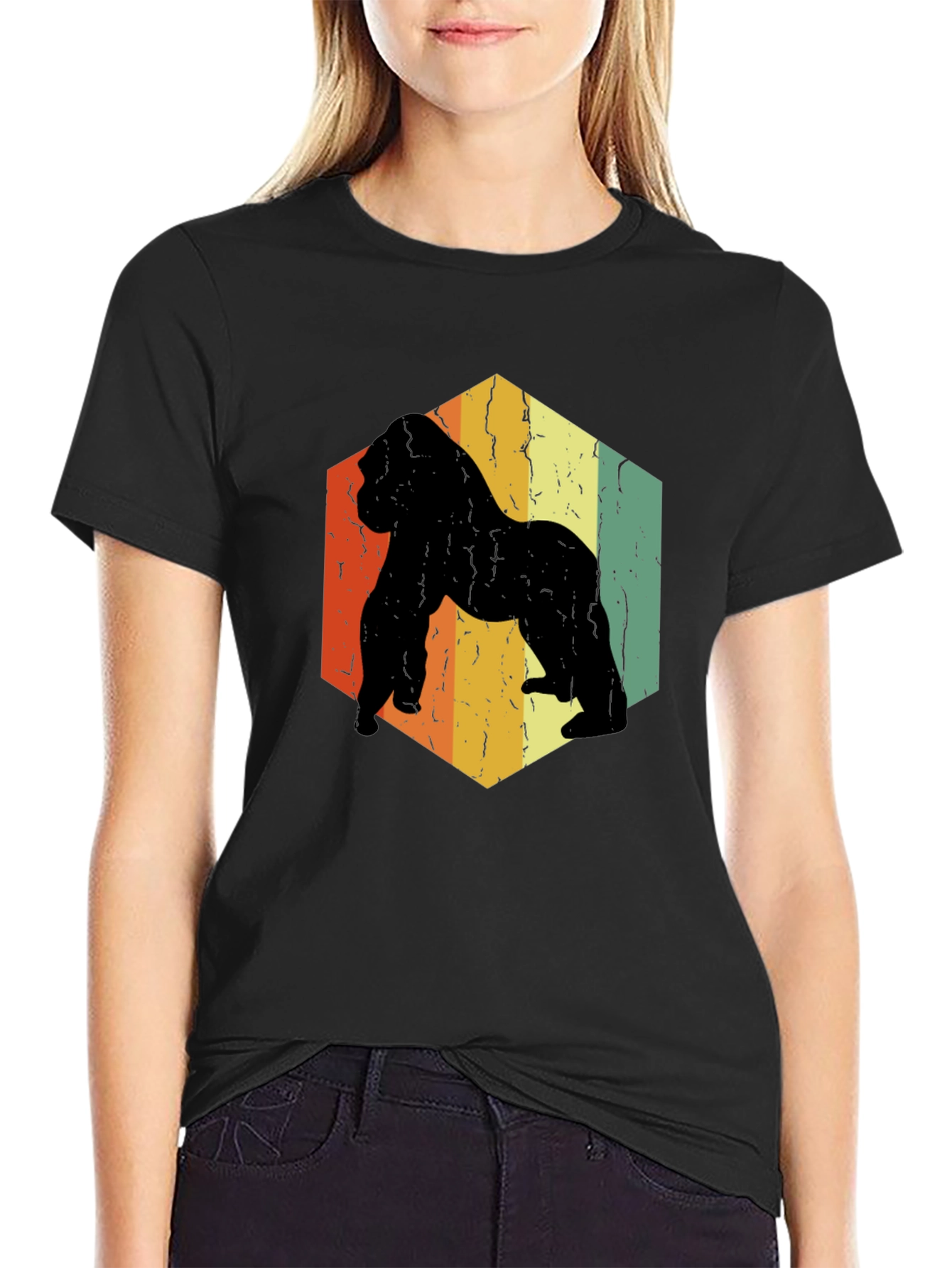 Retro Gorilla Graphic T-Shirt