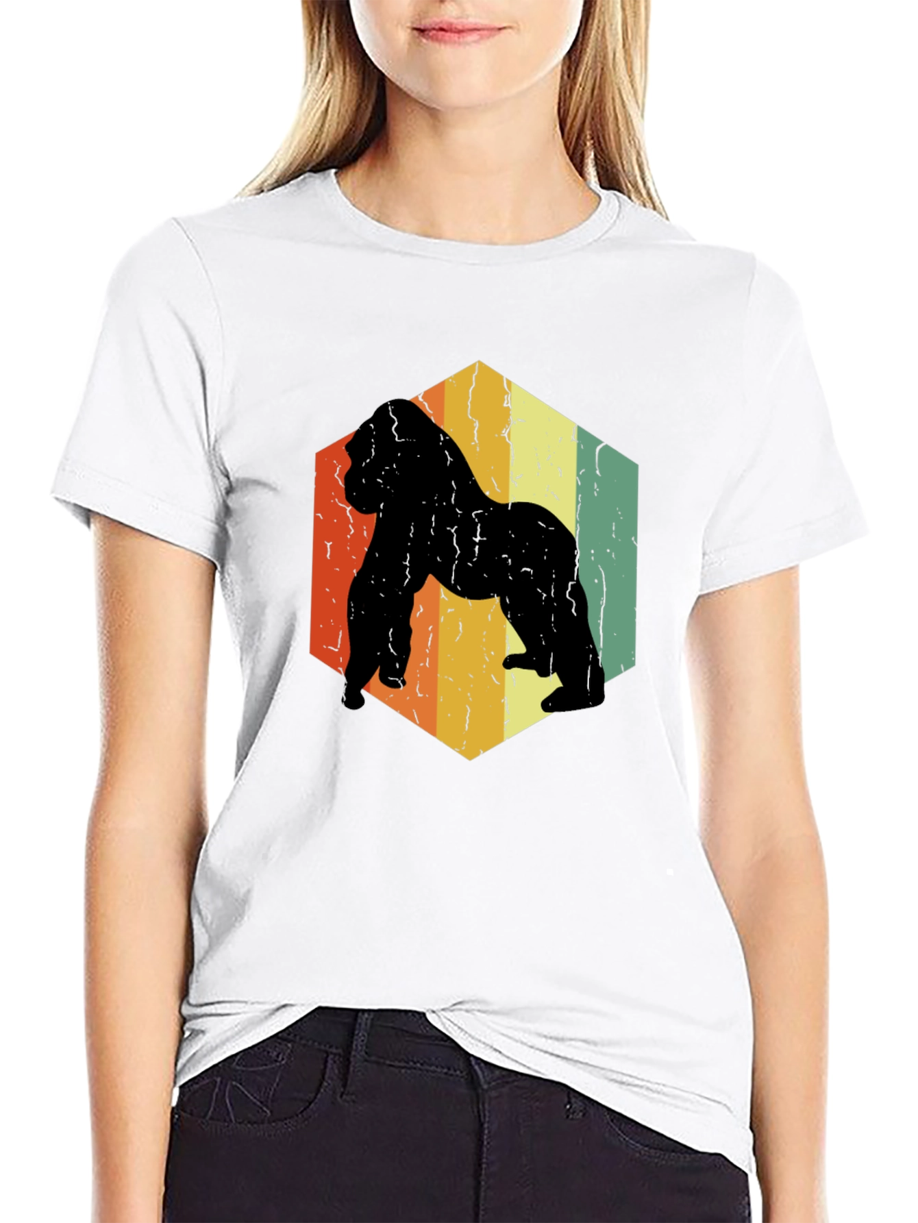 Retro Gorilla Graphic T-Shirt