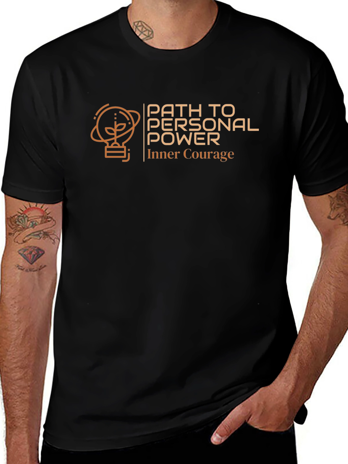 Path to Personal Power Black T-Shirt