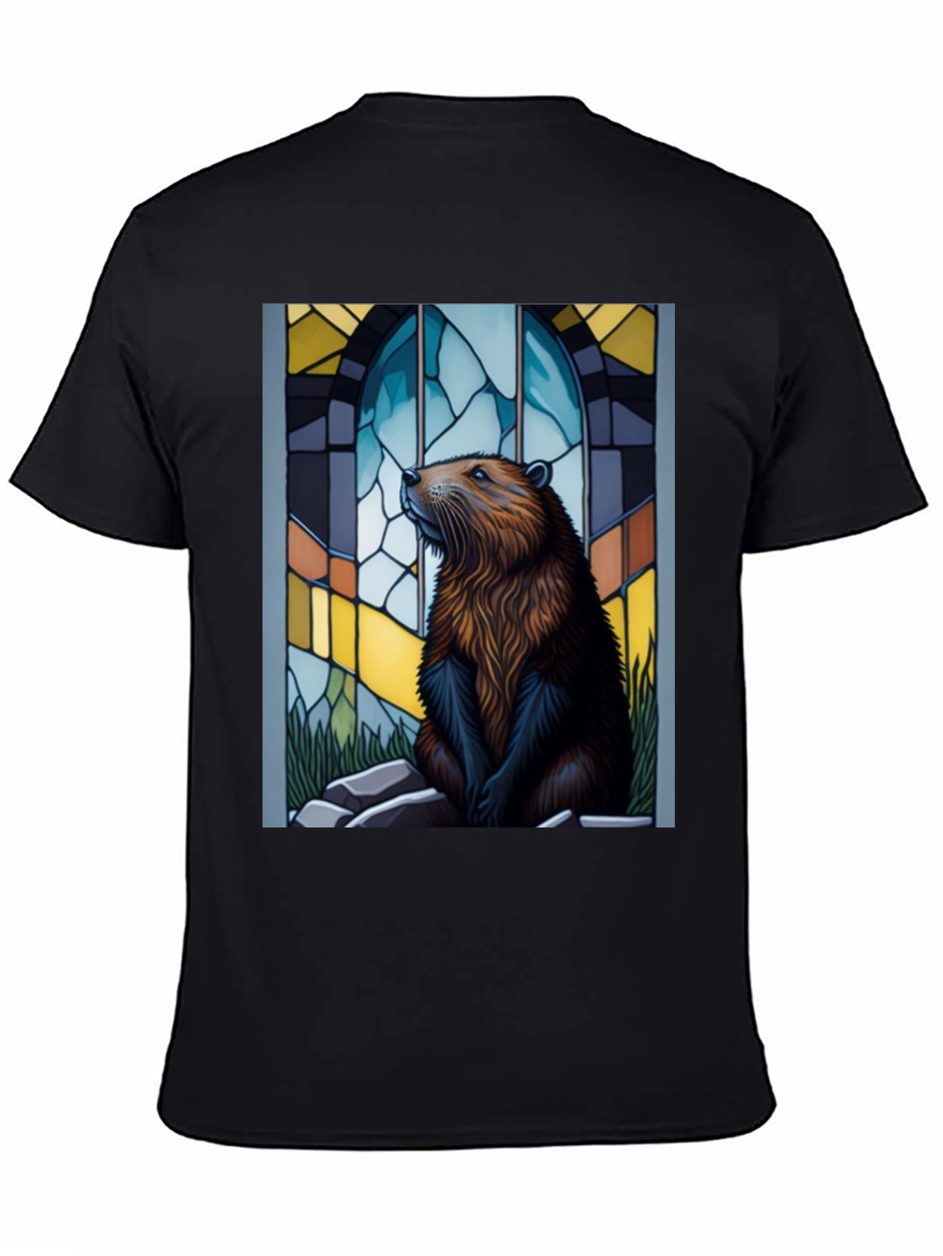 Beaver Stained Glass Graphic Tee