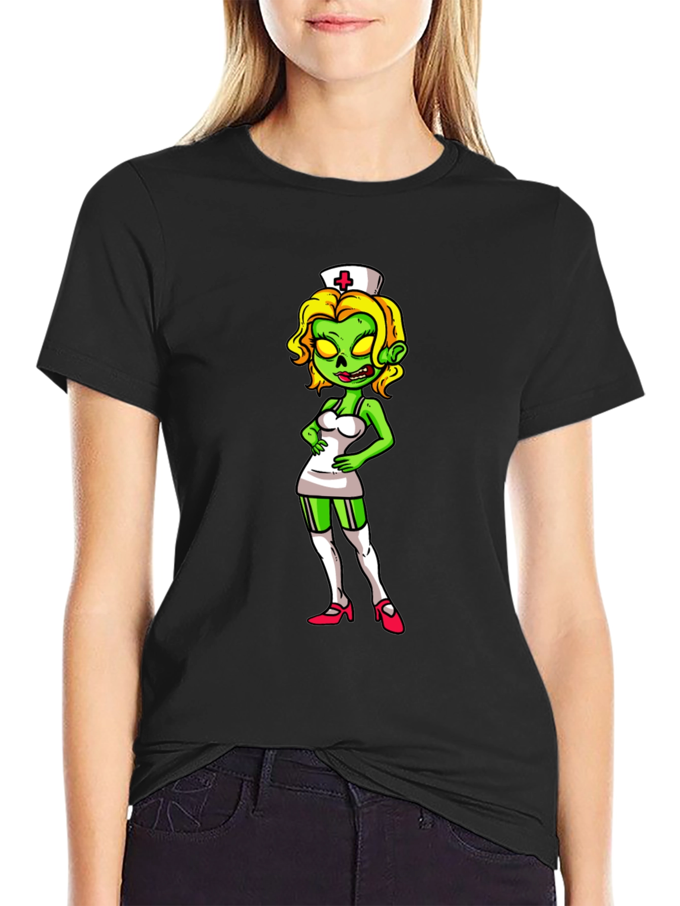 Zombie Nurse T-Shirt: Halloween Costume Tee