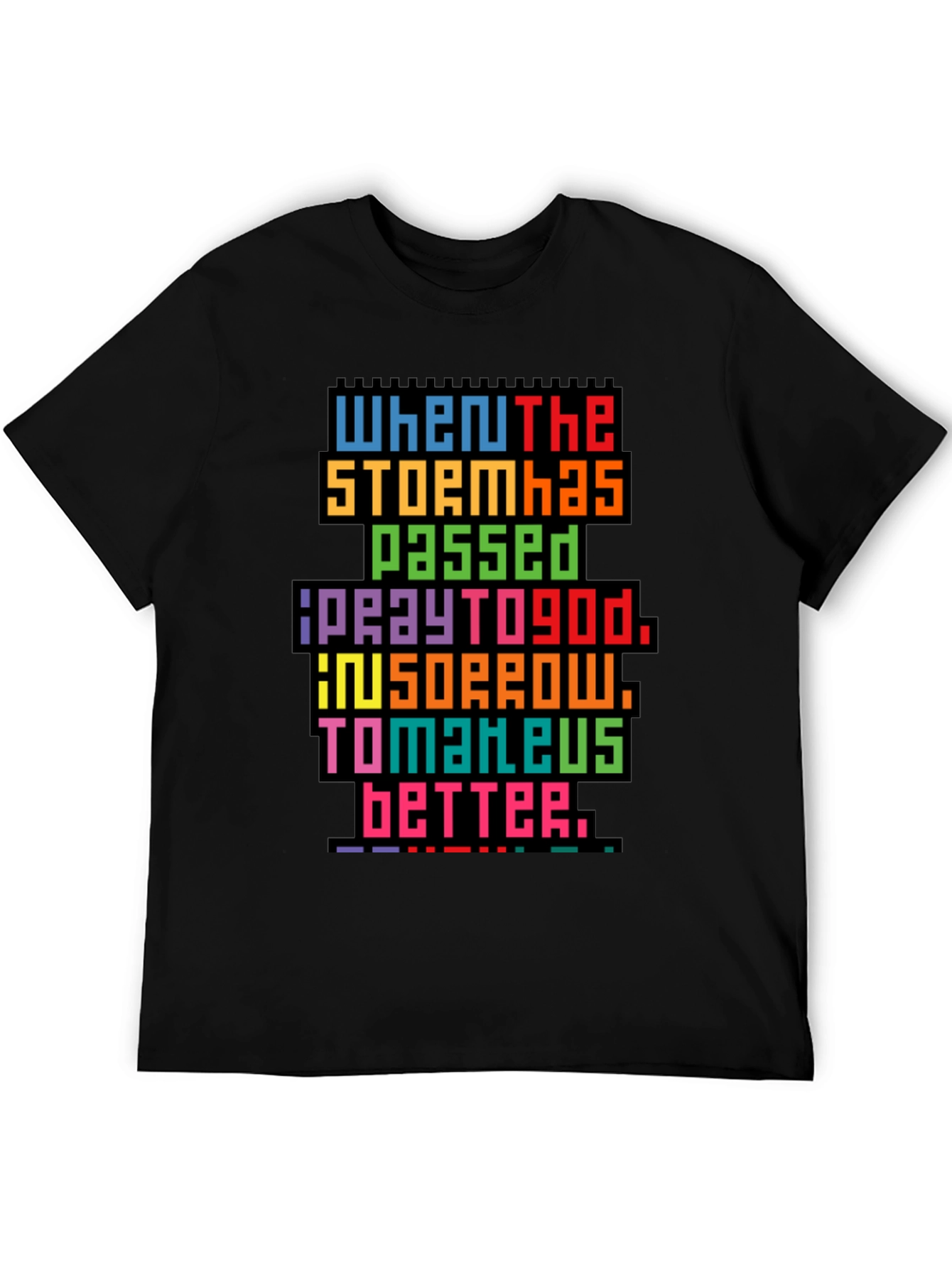 Pixel Art Inspirational Graphic Tee