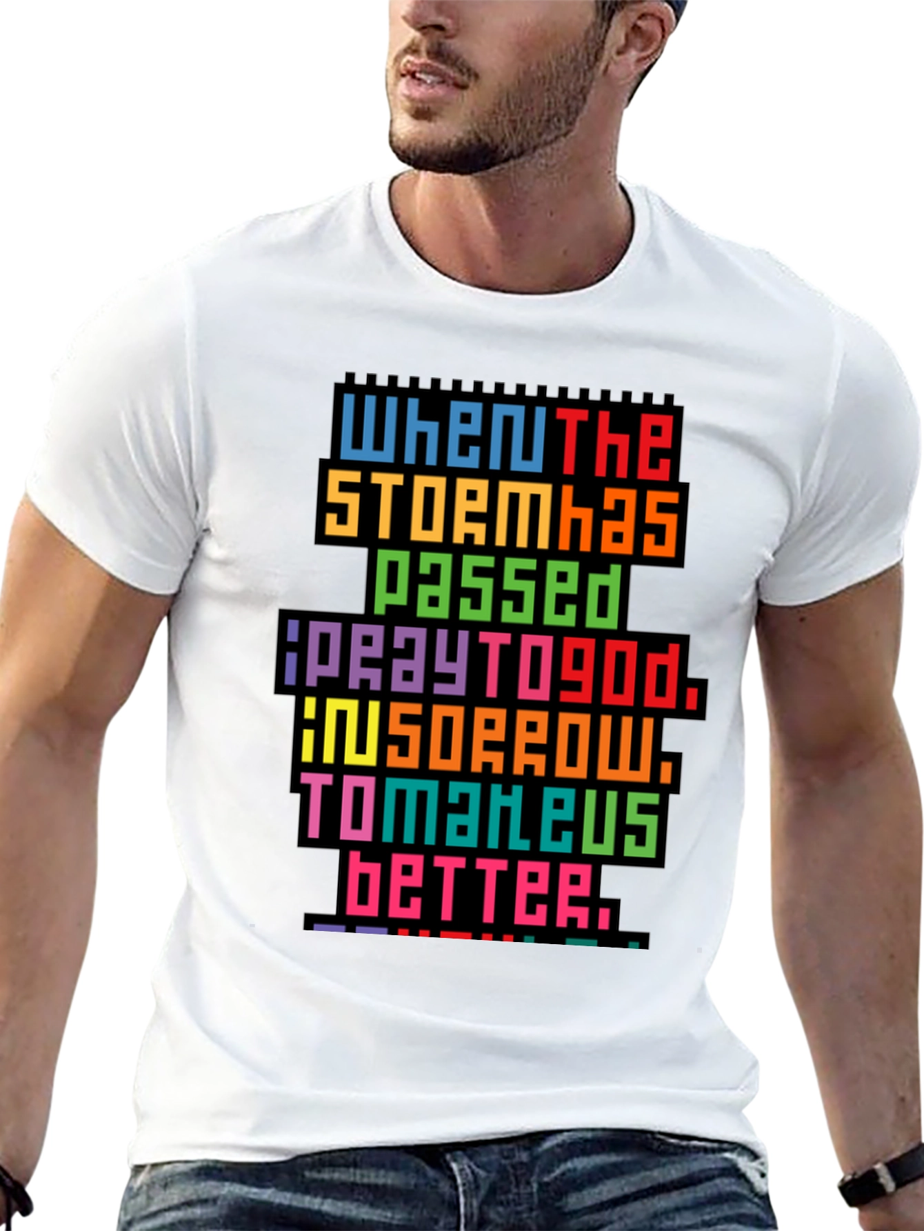 Pixel Art Inspirational Graphic Tee
