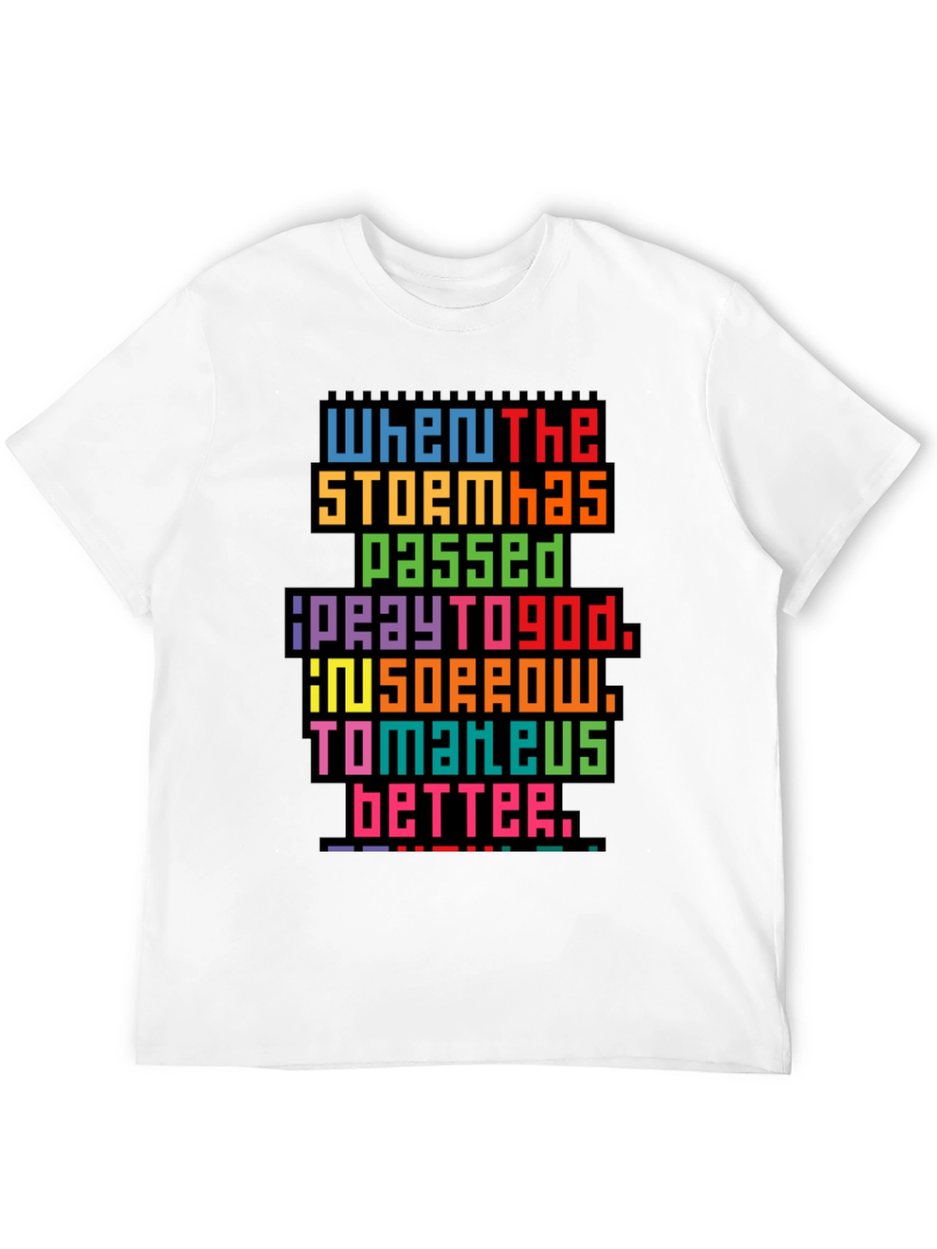 Pixel Art Inspirational Graphic Tee