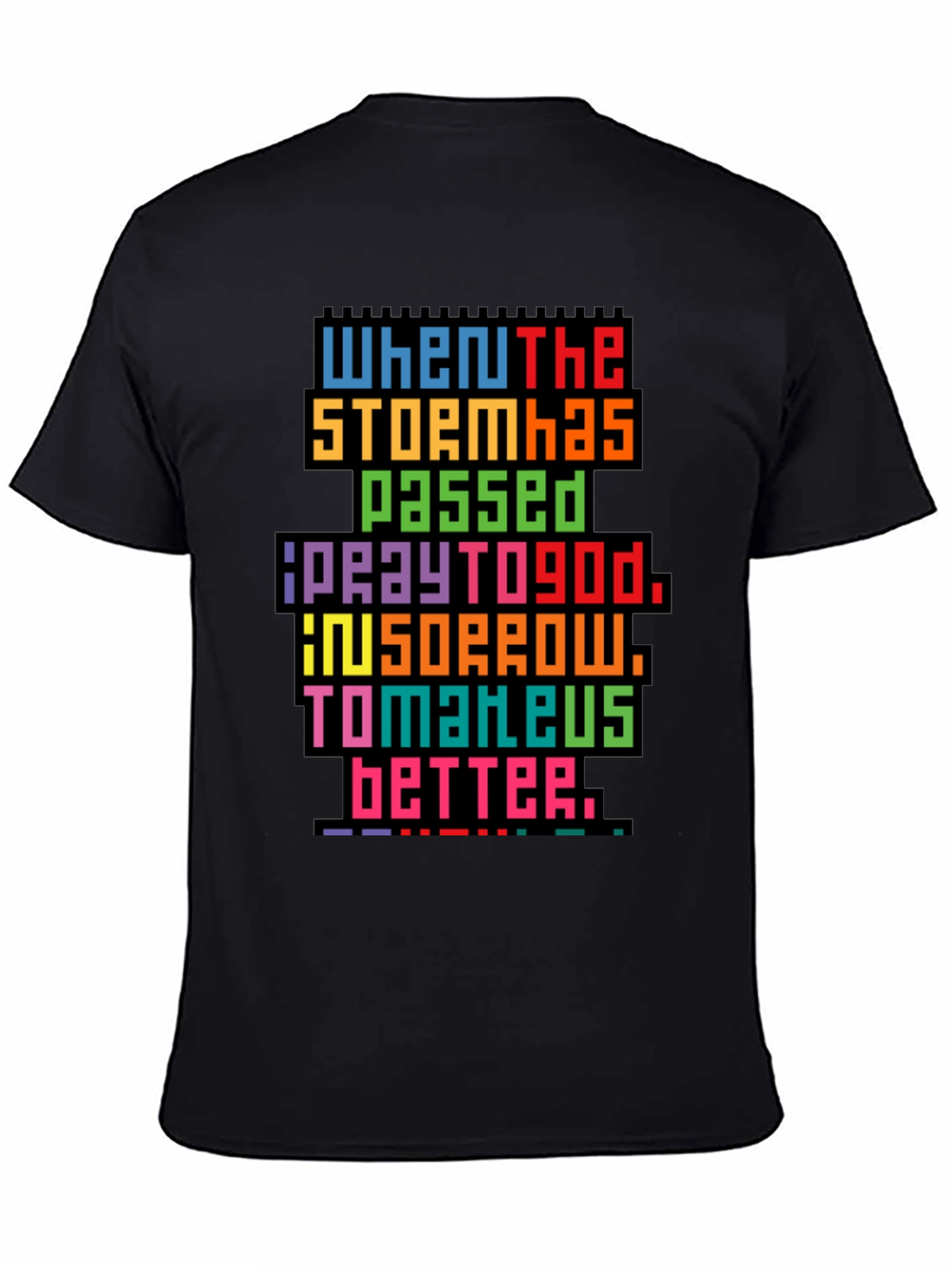 Pixel Art Inspirational Graphic Tee