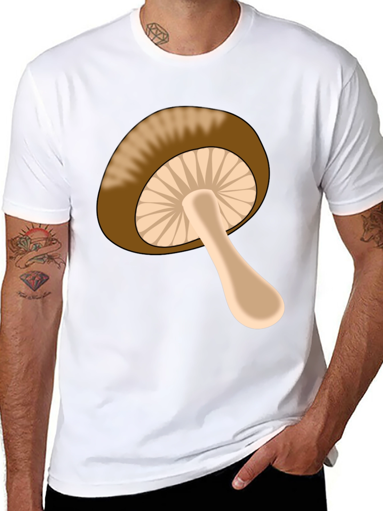 Mushroom Graphic Tee - Funky Casual Style