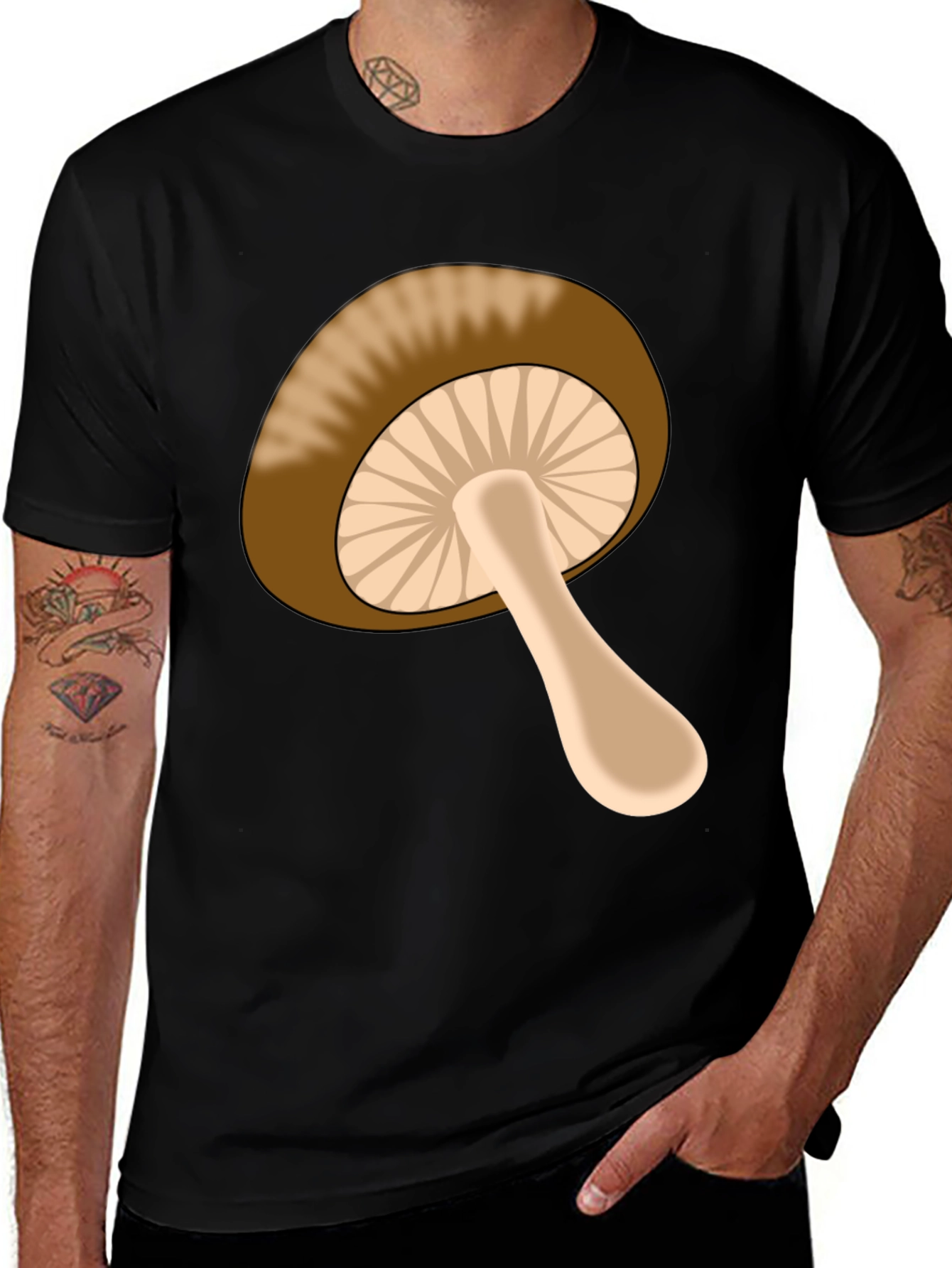 Mushroom Graphic Tee - Funky Casual Style