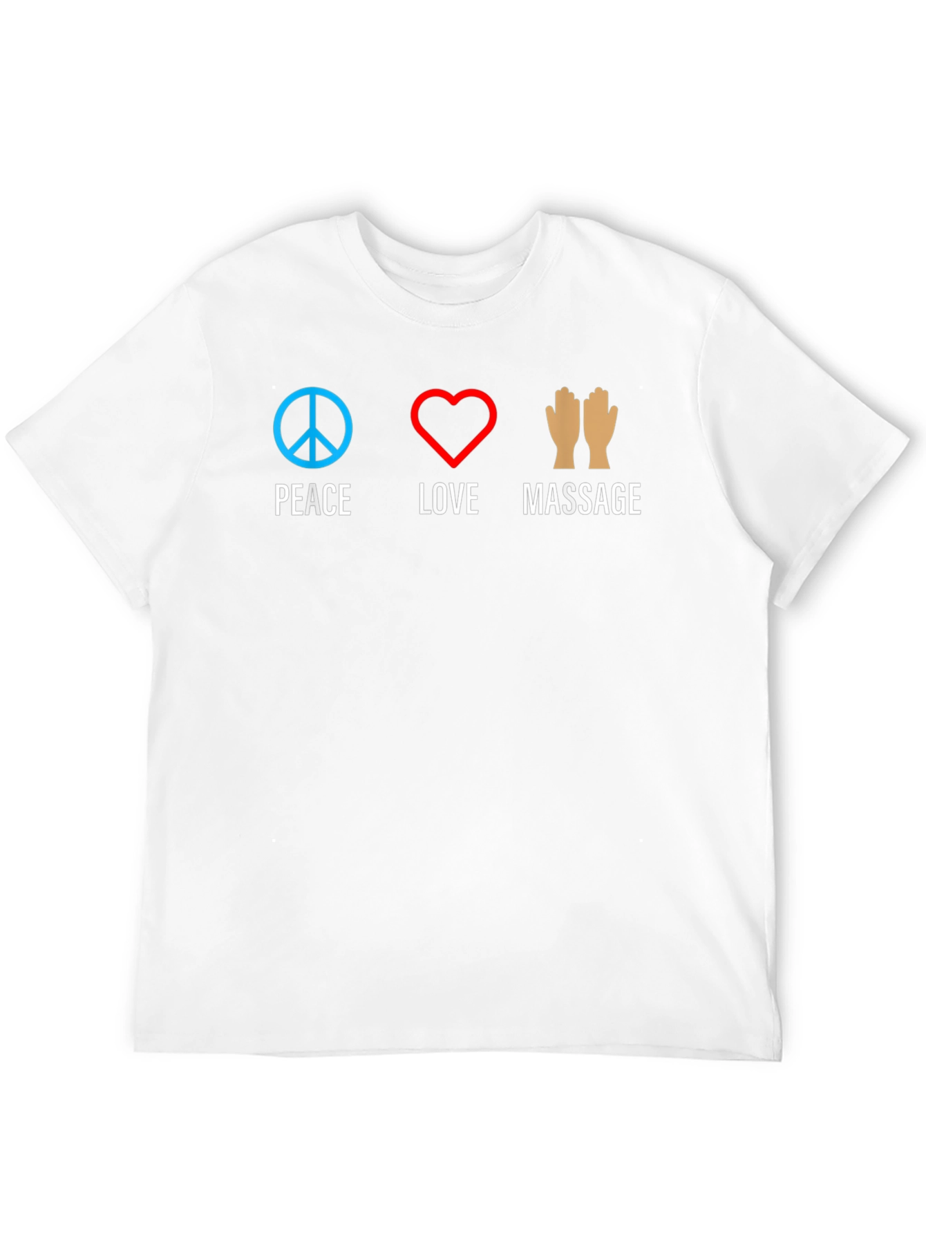 Peace Love Massage T-Shirt - Unisex Black Tee