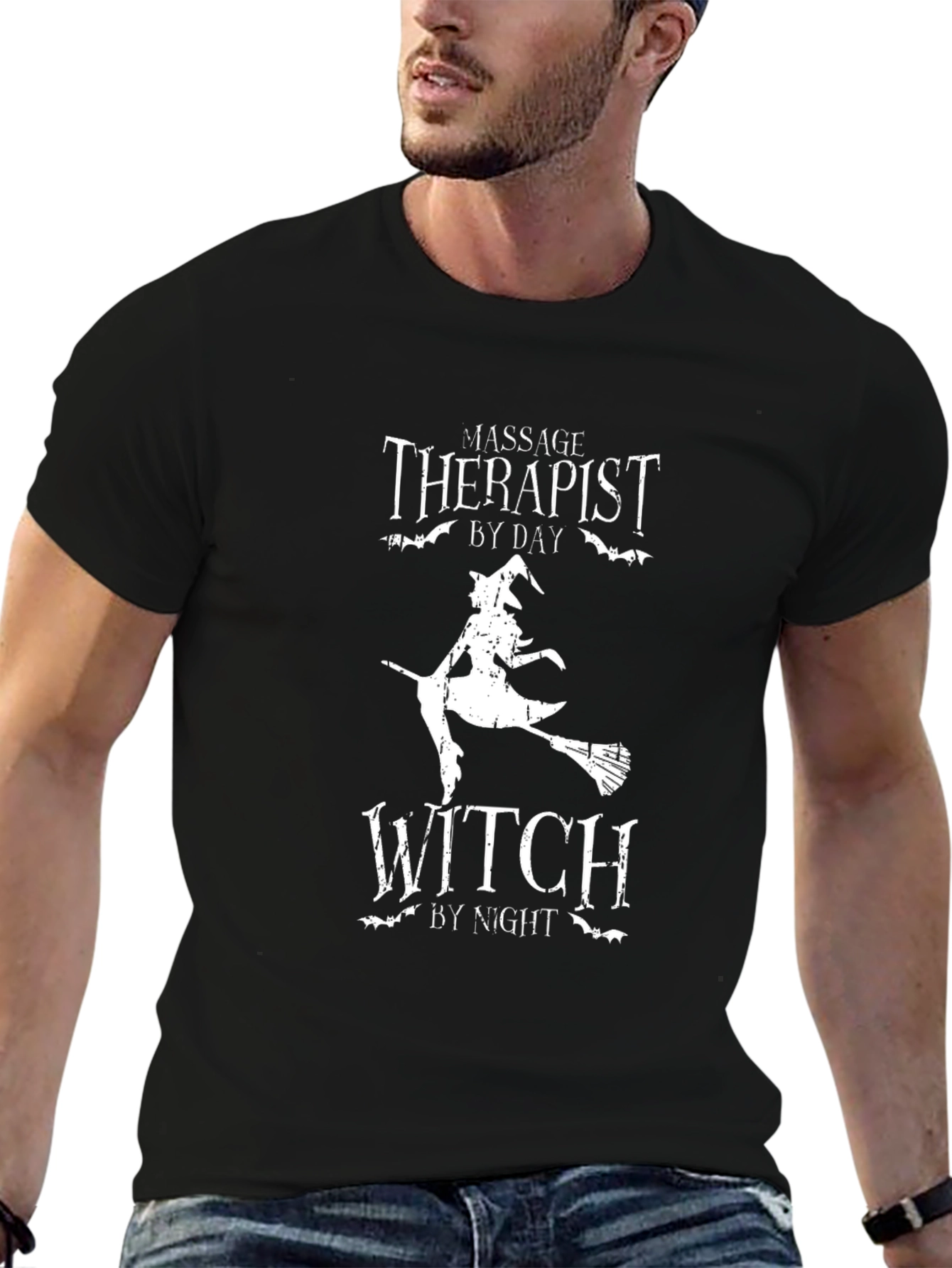 Massage Therapist Witch T-Shirt - Halloween Apparel