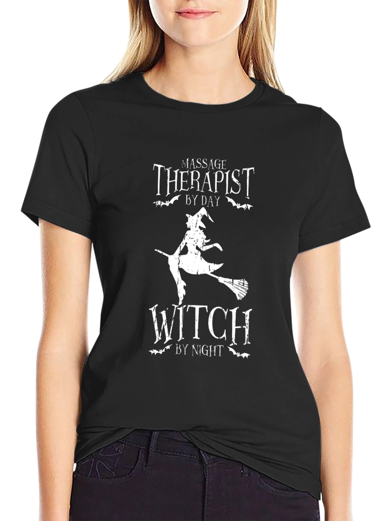 Massage Therapist Witch T-Shirt - Halloween Apparel