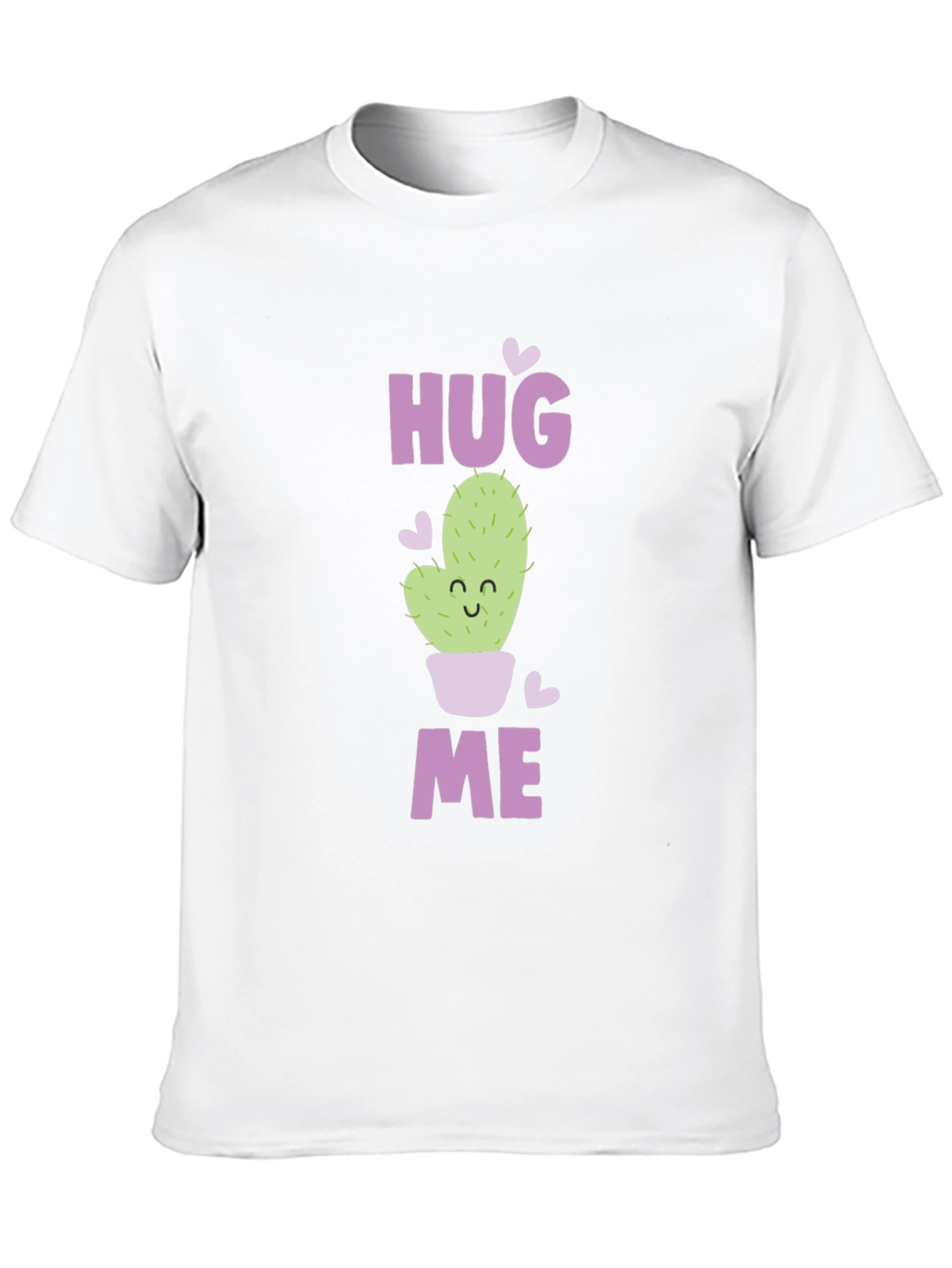 Hug Me Cactus Graphic Tee - Soft Cotton Blend