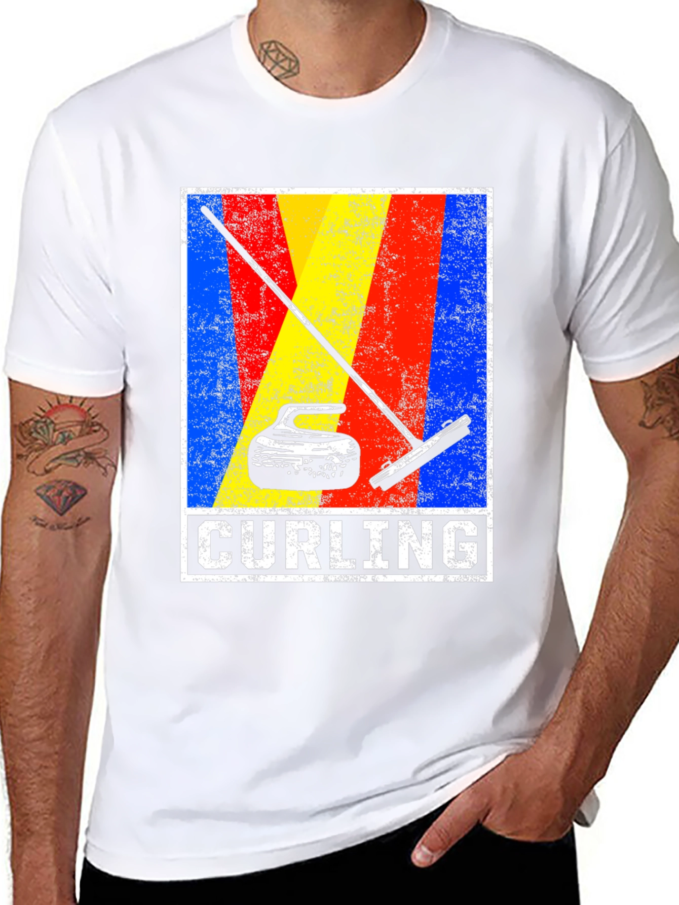 Curling Stone Graphic T-Shirt