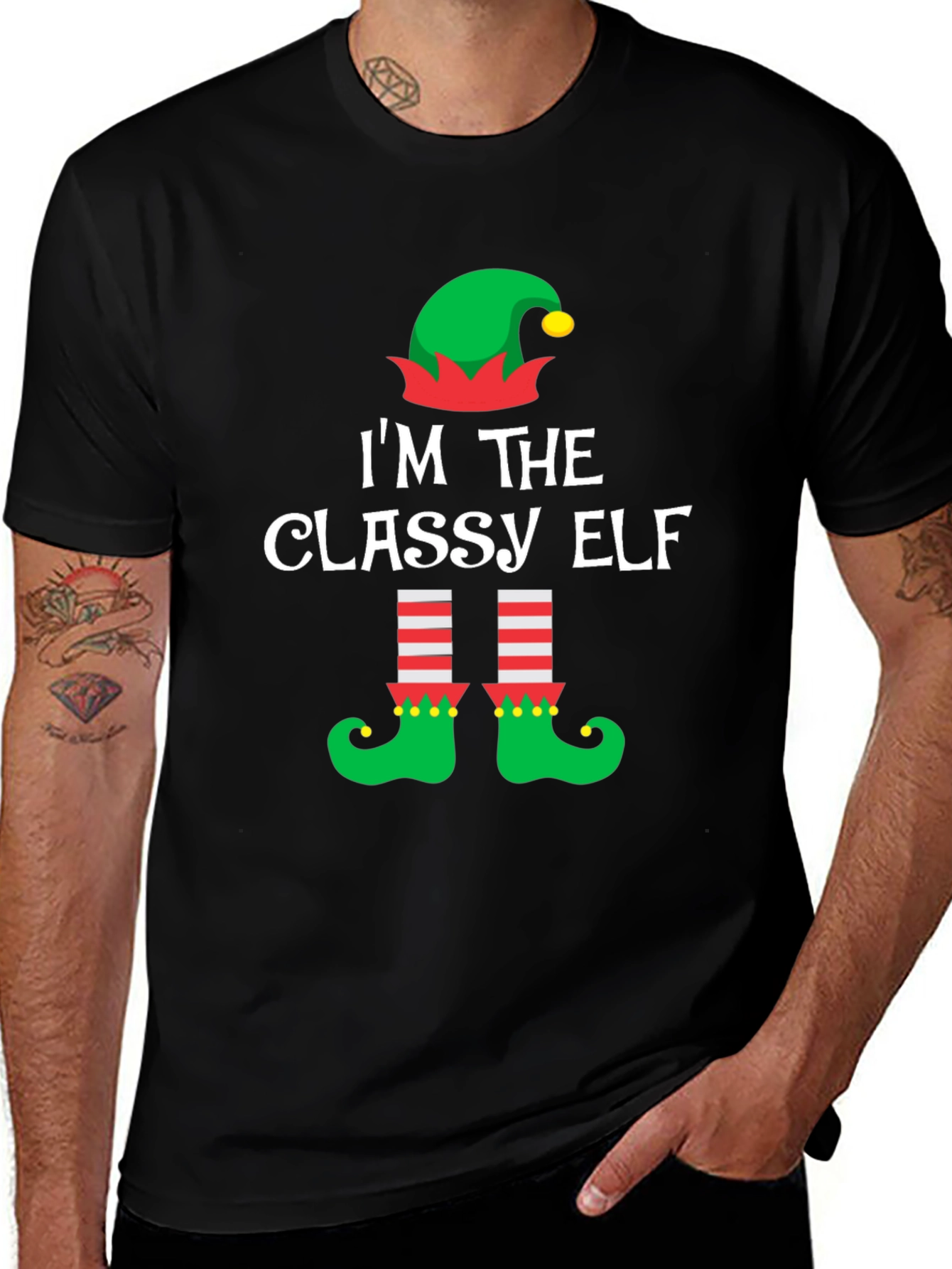 Classy Elf Christmas T-Shirt
