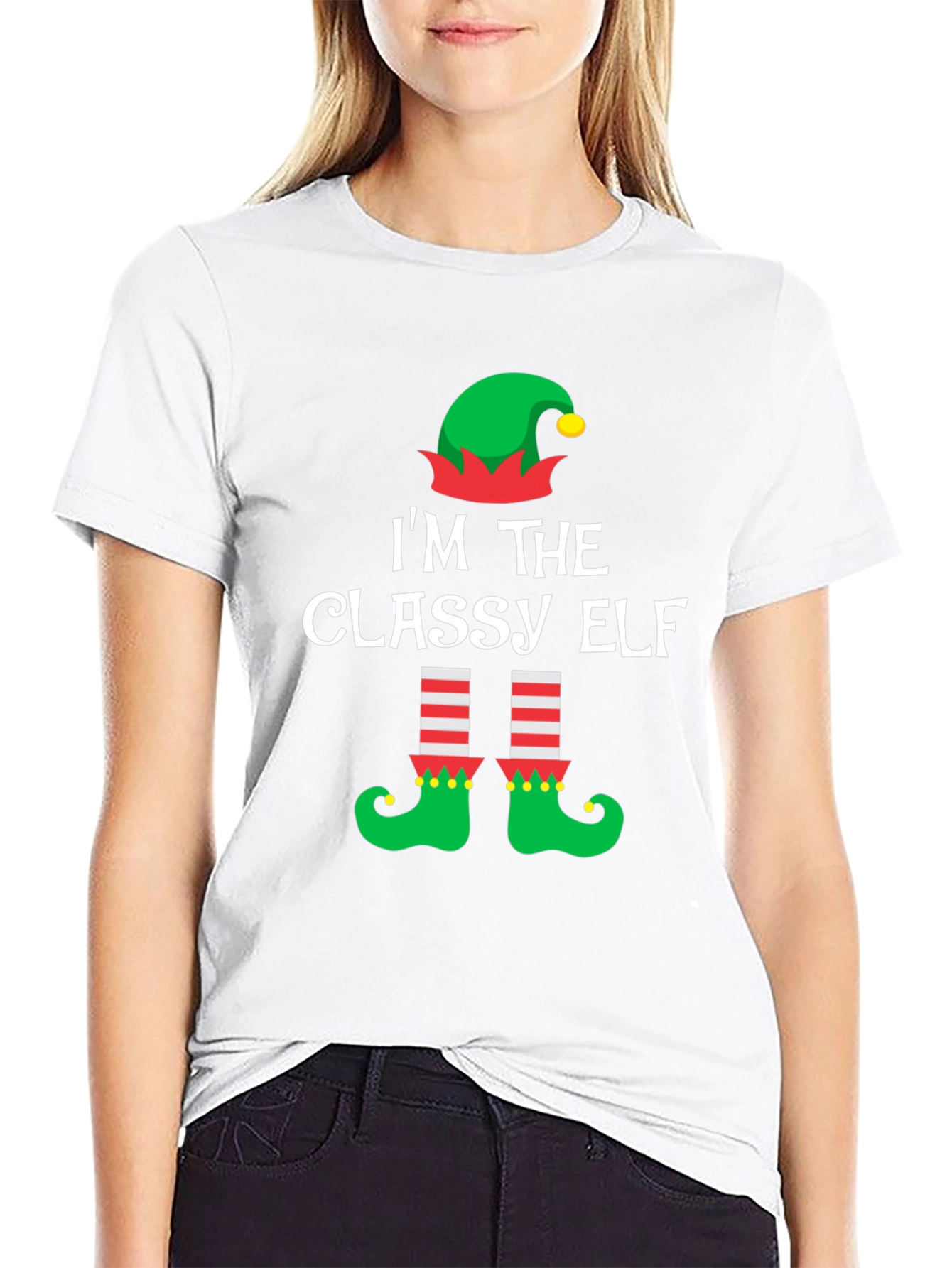Classy Elf Christmas T-Shirt