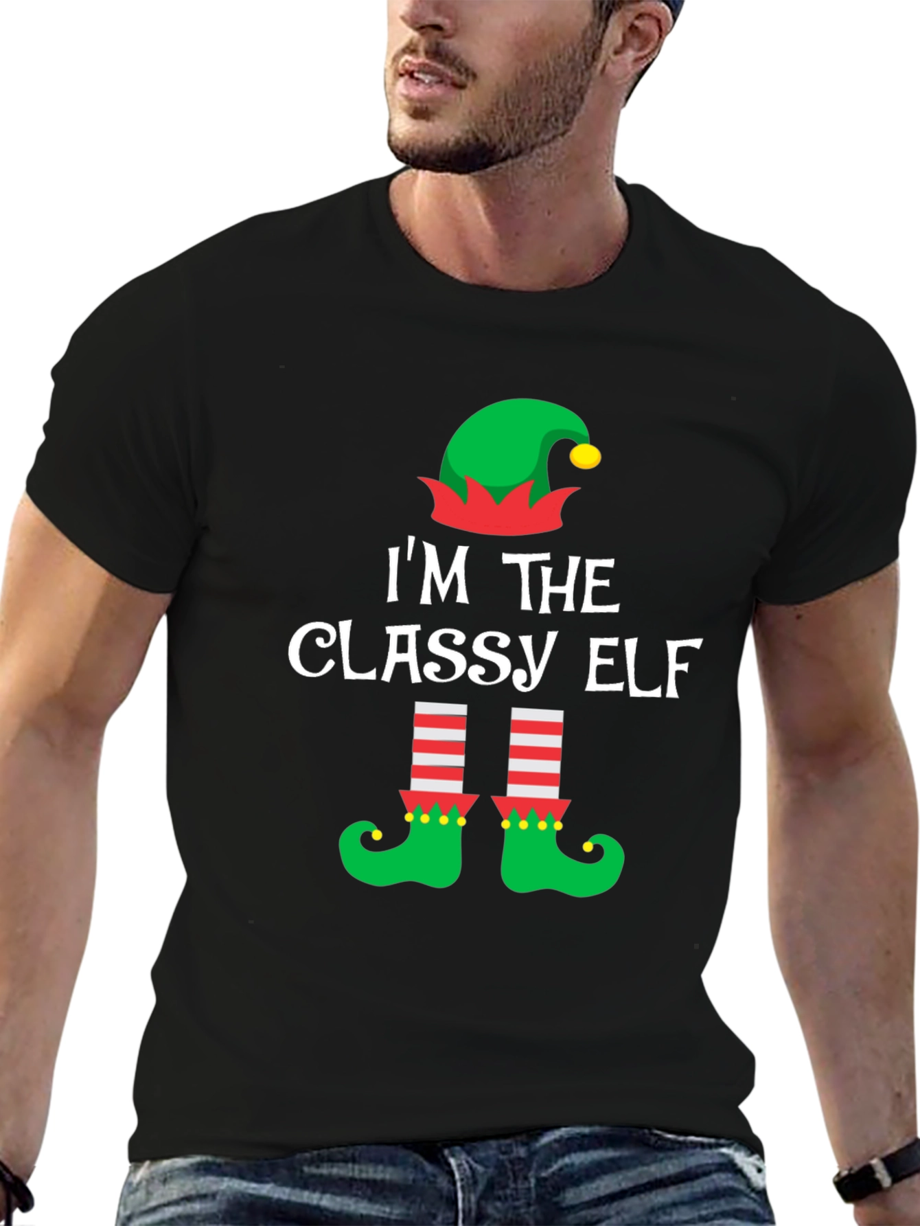 Classy Elf Christmas T-Shirt
