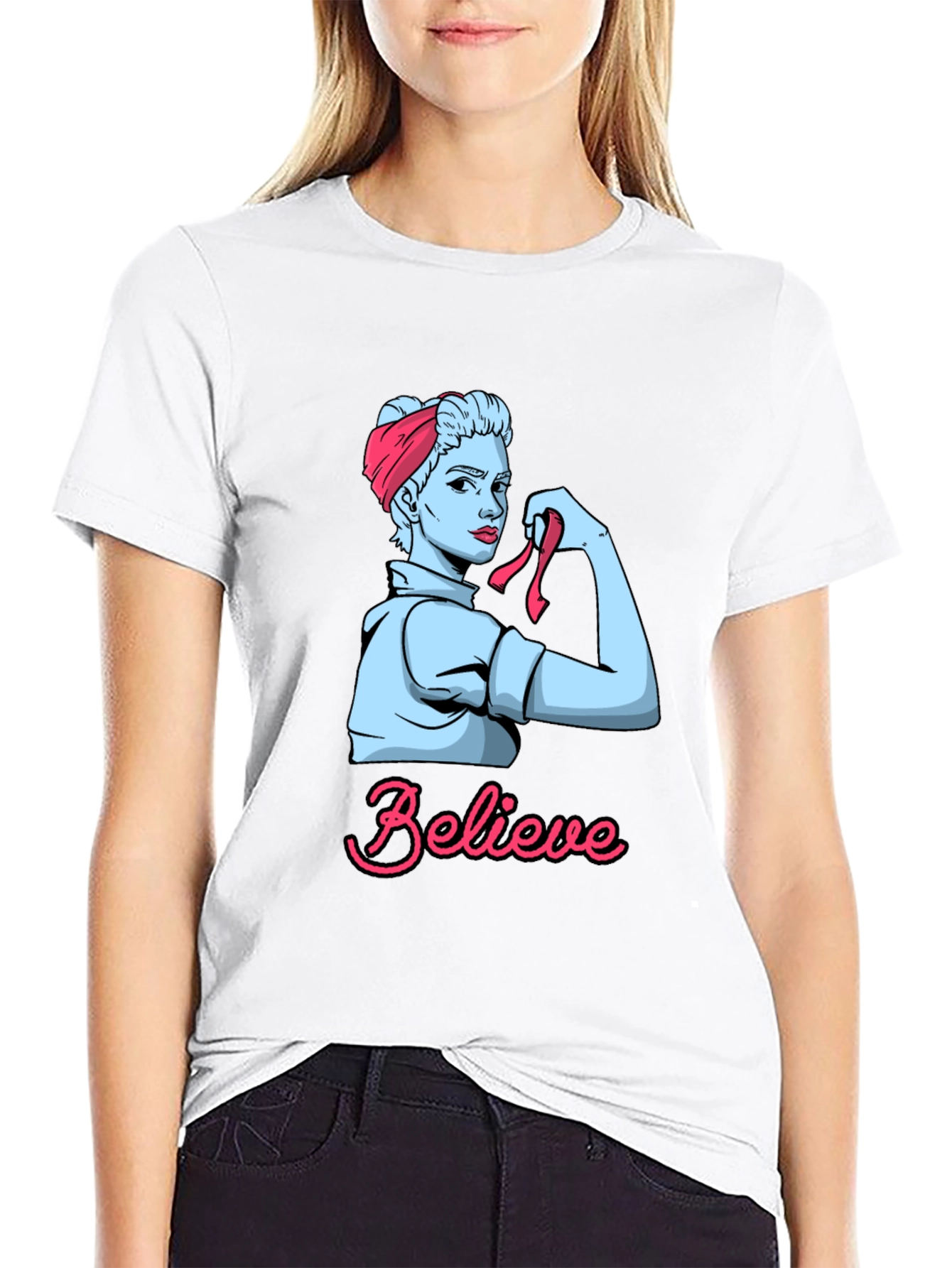 Believe Rosie the Riveter Graphic T-Shirt
