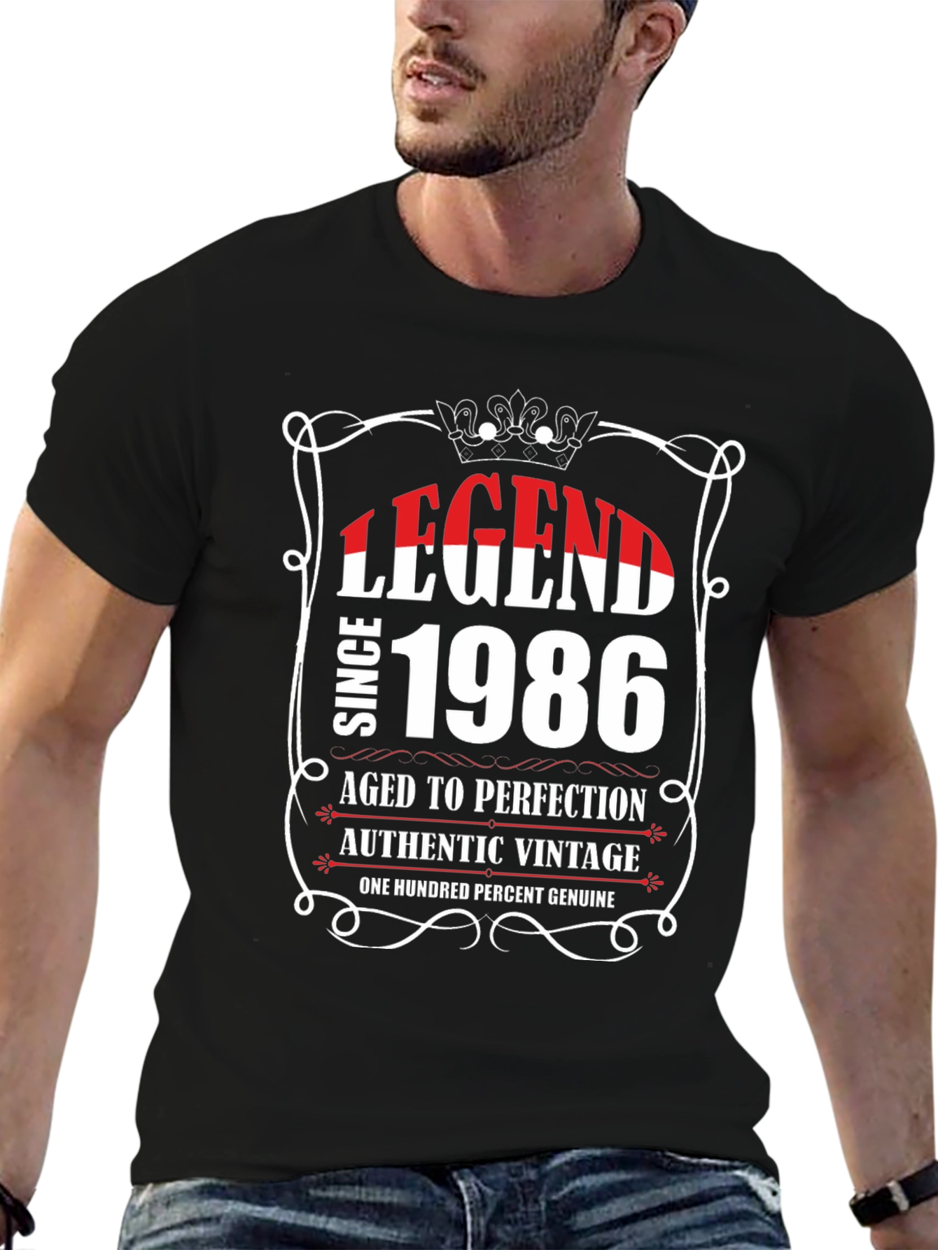 Legend Since 1986 Aged to Perfection Graphic T-Shirt