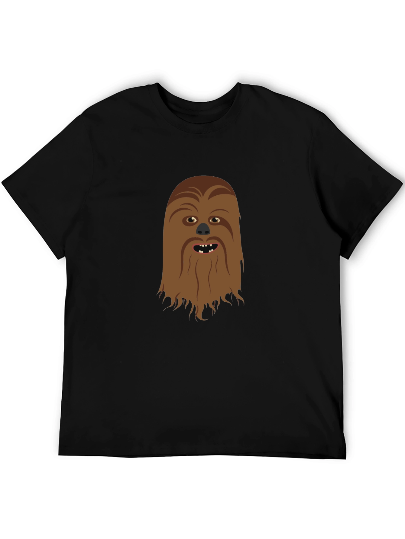 Chewbacca Face Black T-Shirt