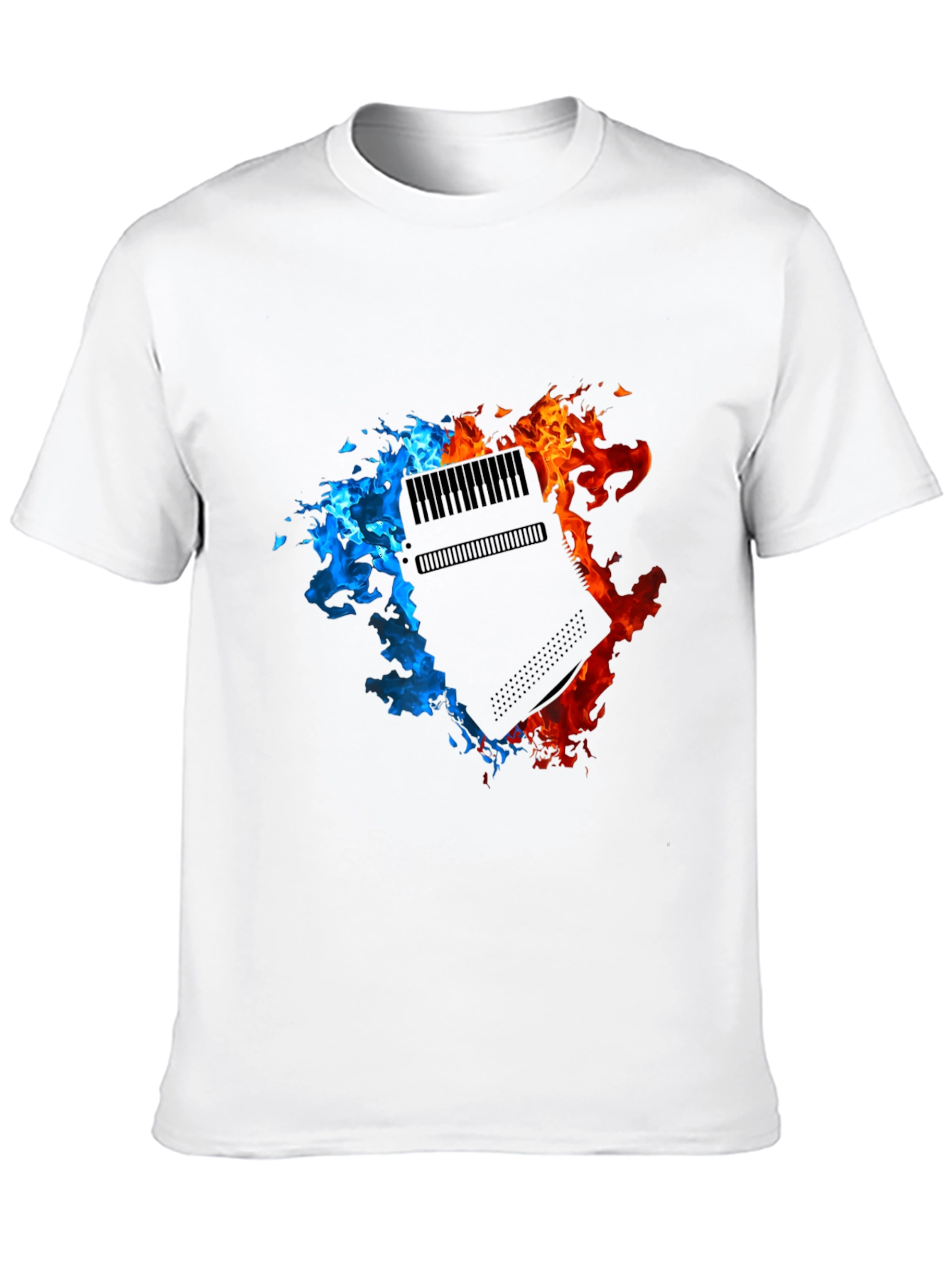 Fiery Console Graphic Black T-Shirt