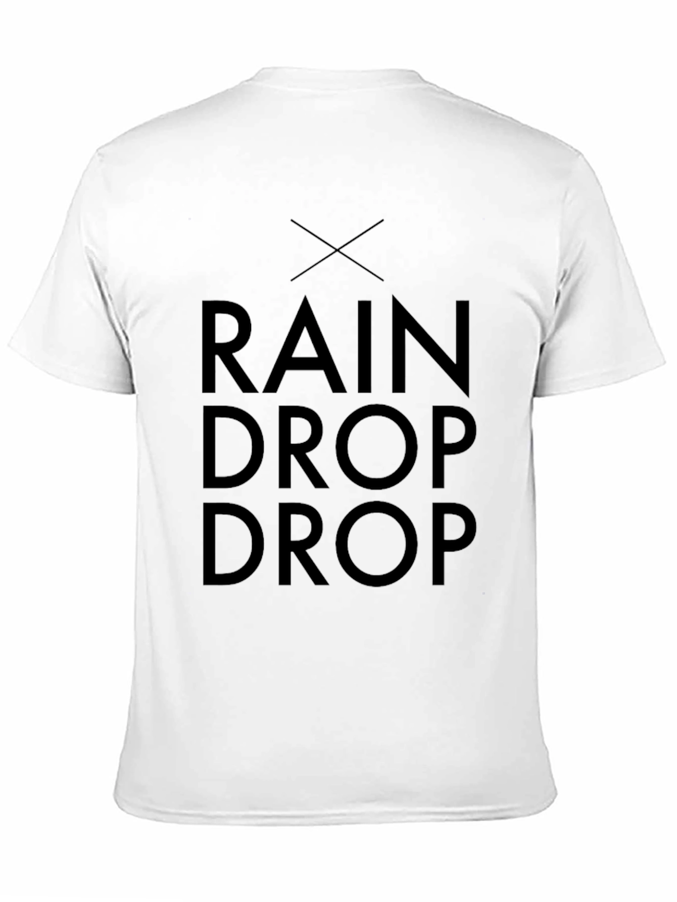 Rain Drop Black T-Shirt - Modern Graphic Tee