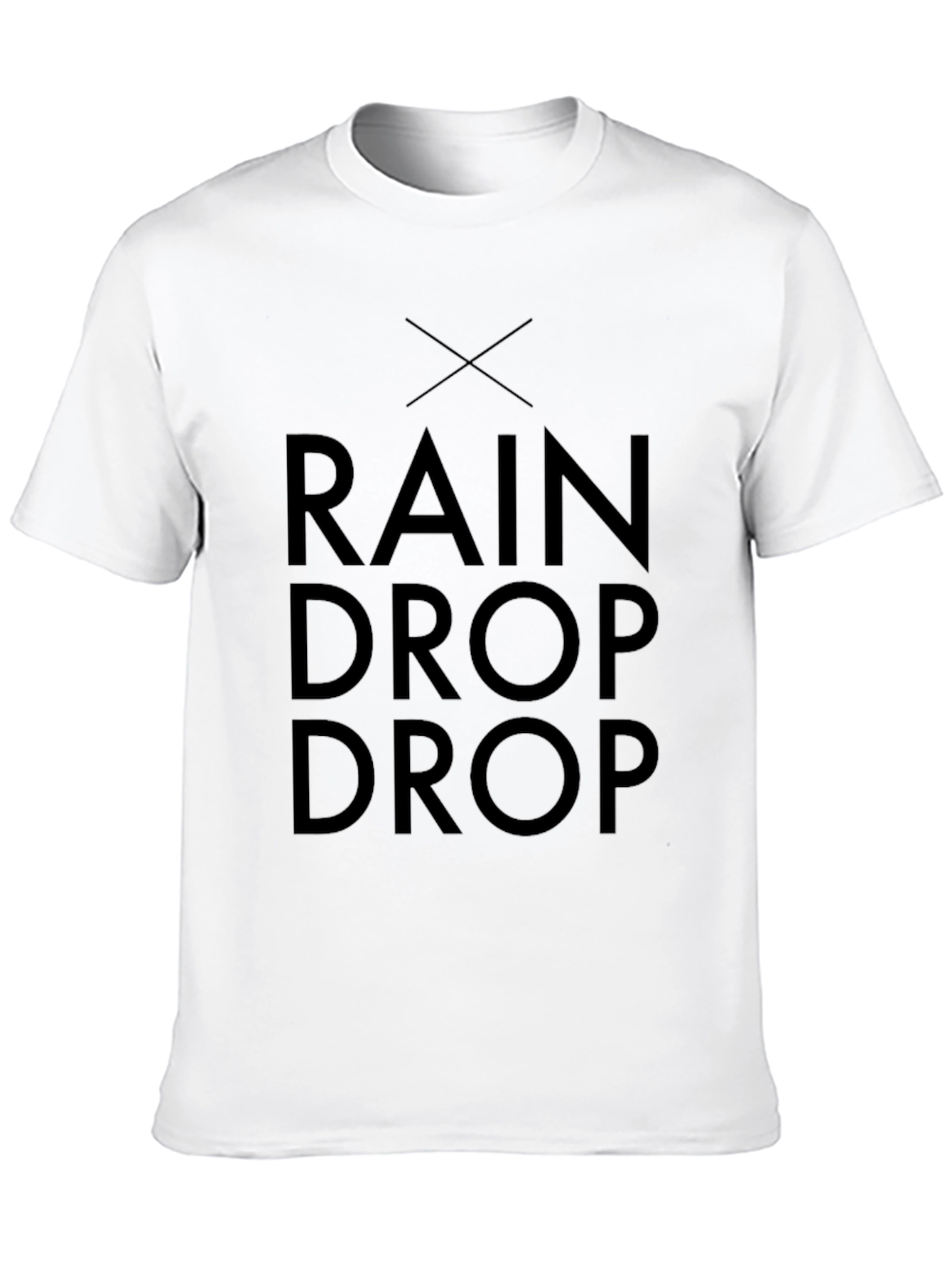 Rain Drop Black T-Shirt - Modern Graphic Tee