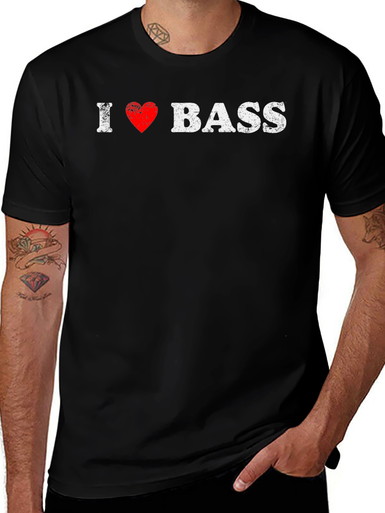 I Love Bass T-Shirt - Music Lover Tee
