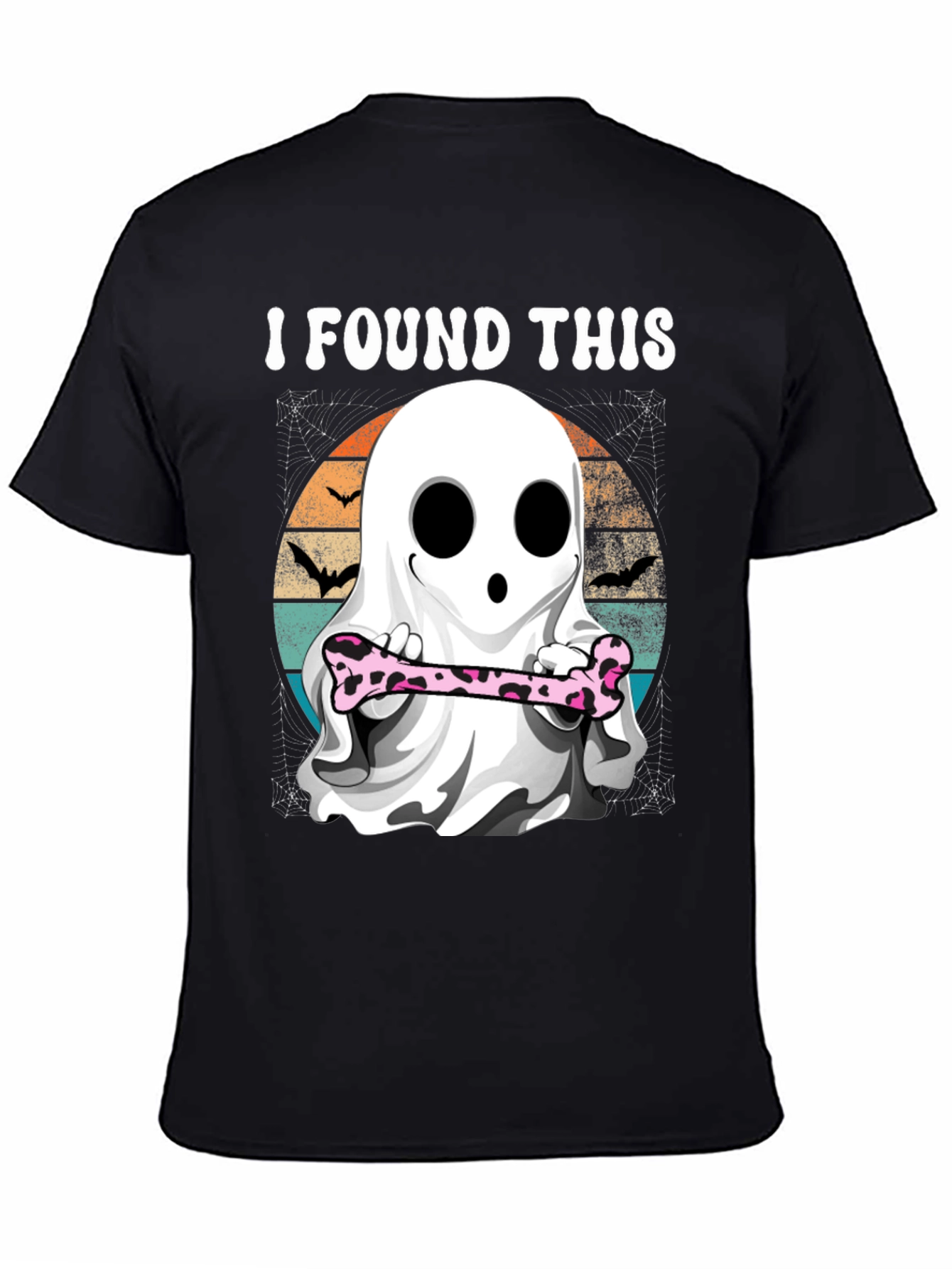 Halloween Ghost With Bone T-Shirt