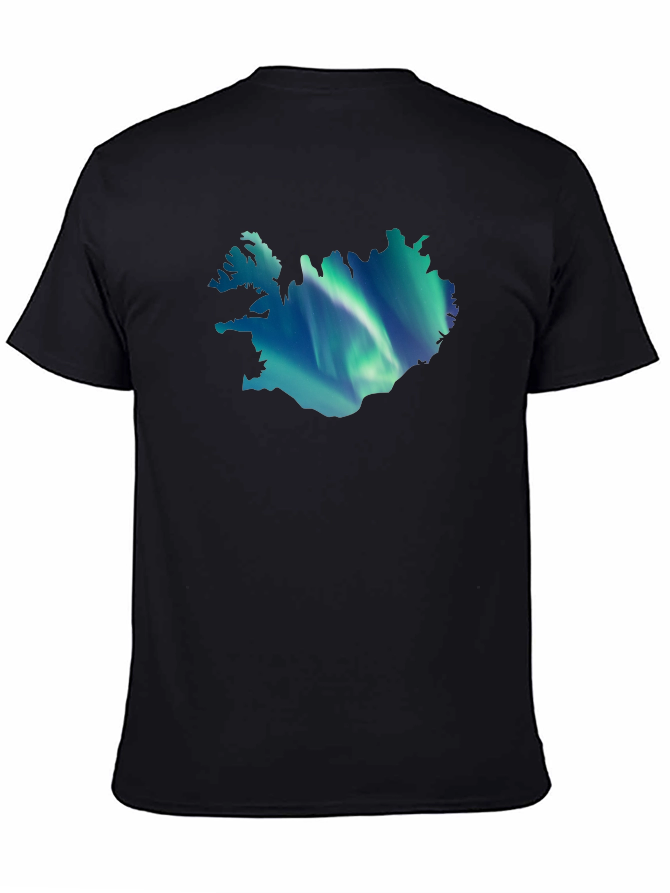 Iceland Aurora Graphic Tee - Mens Black T-Shirt
