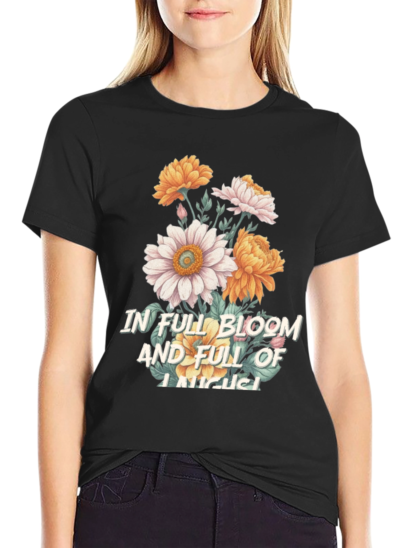 Floral In Full Bloom Graphic Tee