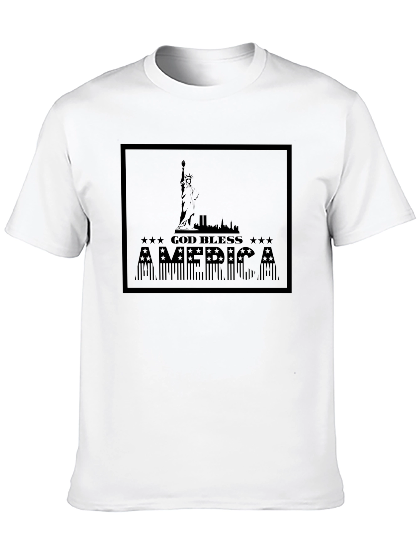 God Bless America Black Graphic T-Shirt