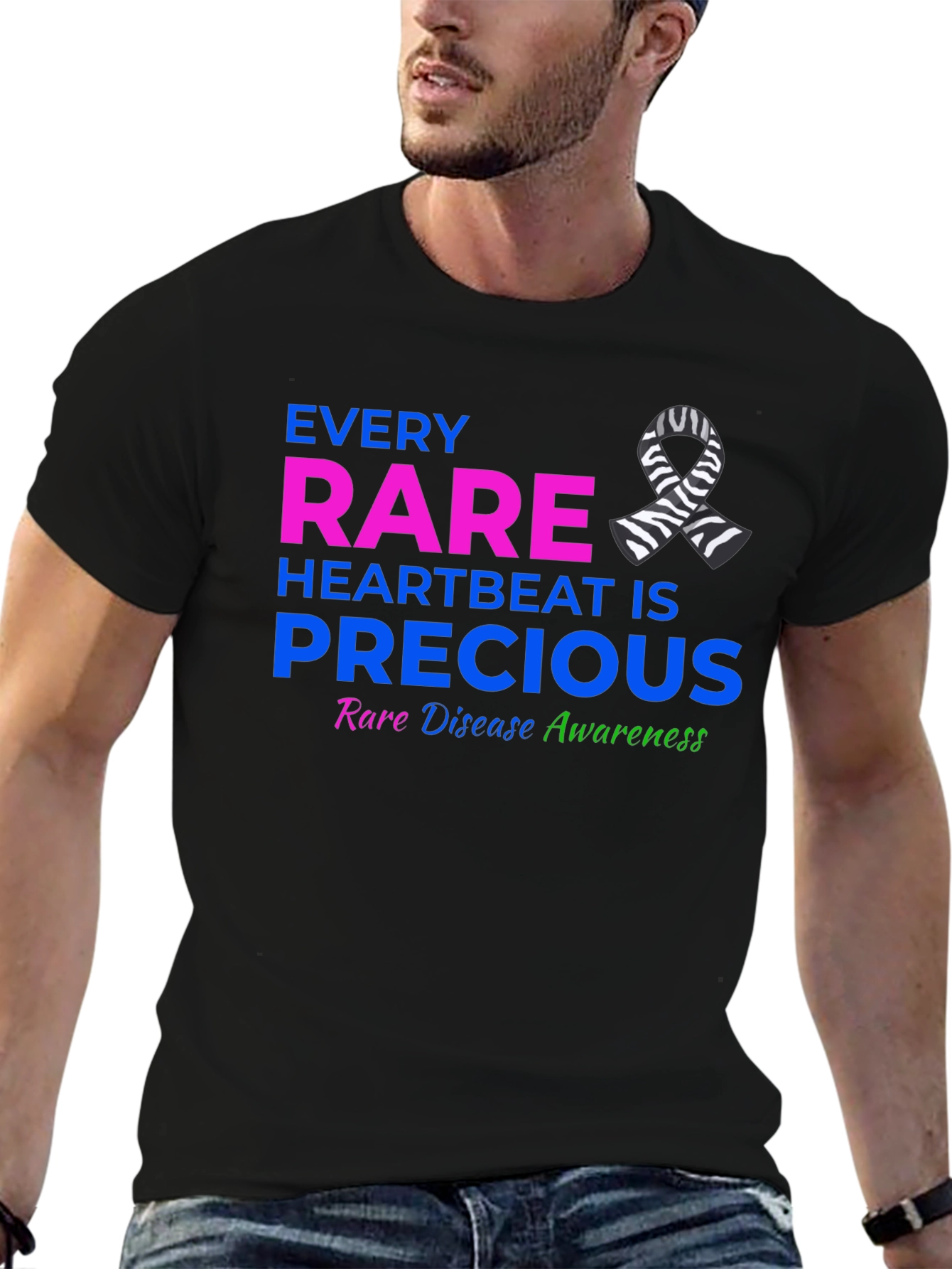 Rare Disease Awareness T-Shirt - Every Heartbeat is Precious
