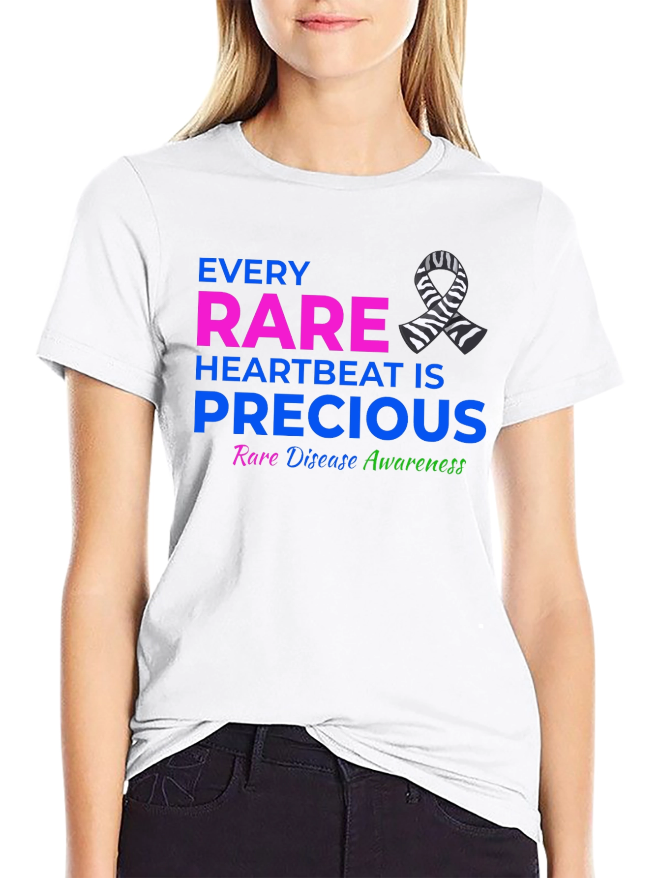 Rare Disease Awareness T-Shirt - Every Heartbeat is Precious