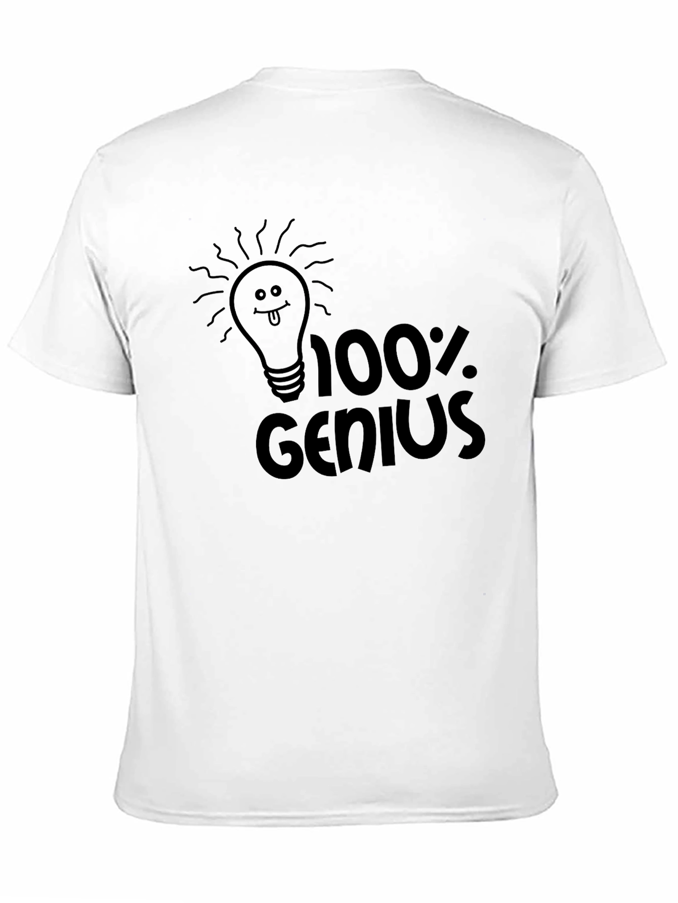 100% Genius Black Graphic Tee