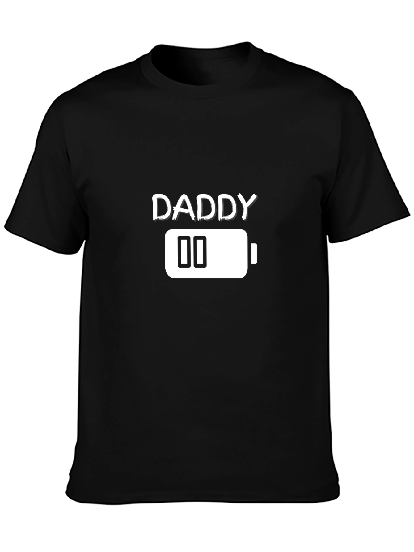 Daddy Low Battery T-Shirt - Funny Fathers Day Tee