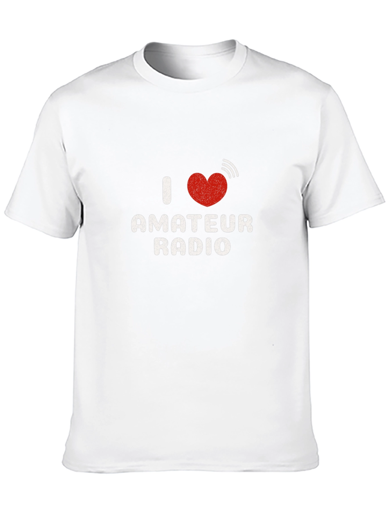 I Heart Amateur Radio Black T-Shirt
