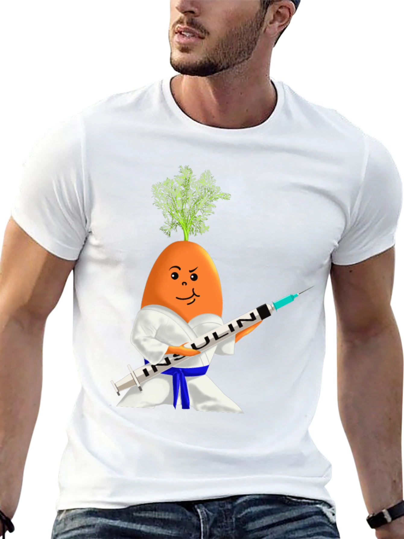 Insulin Carrot Martial Arts T-Shirt