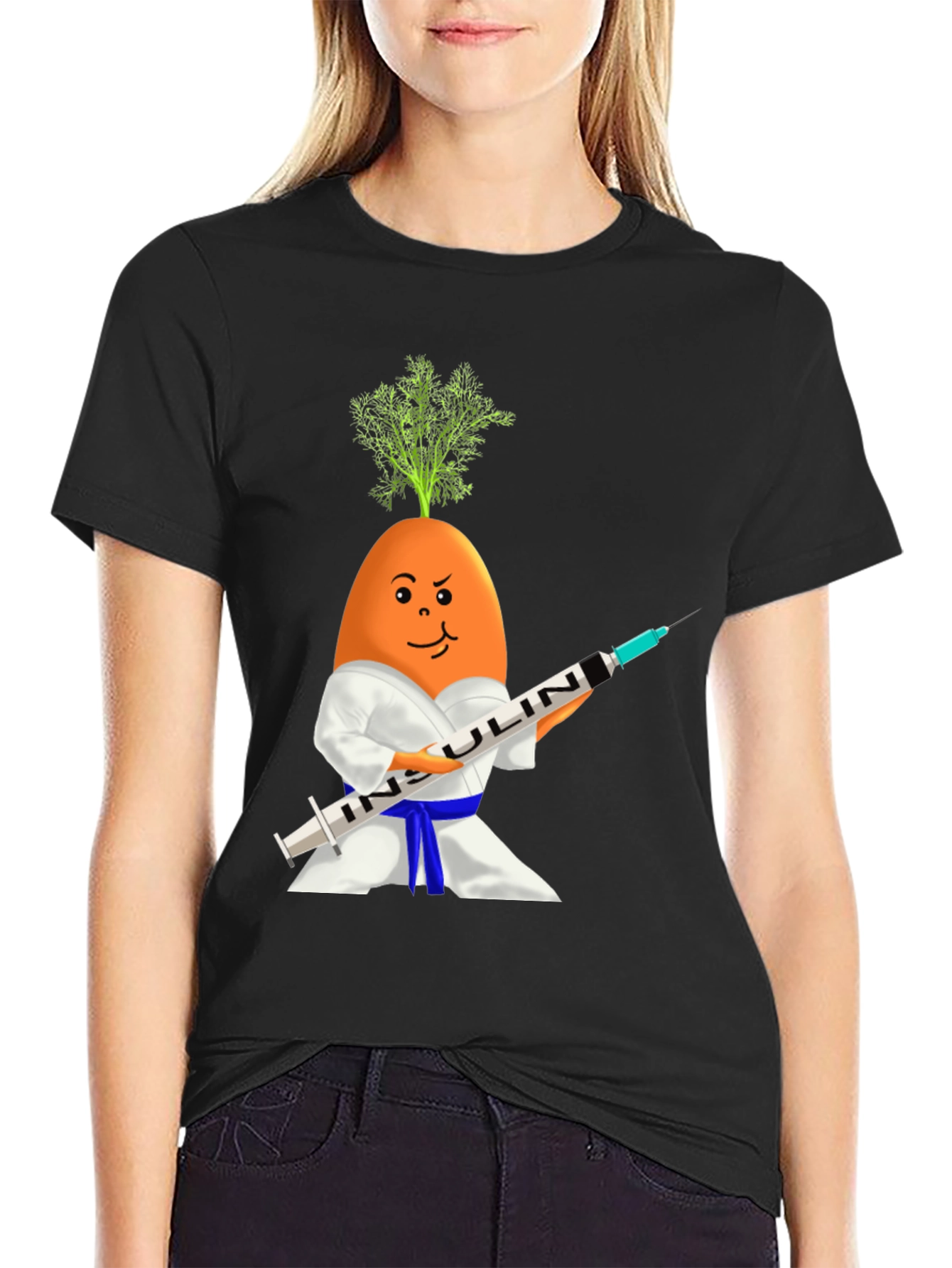 Insulin Carrot Martial Arts T-Shirt