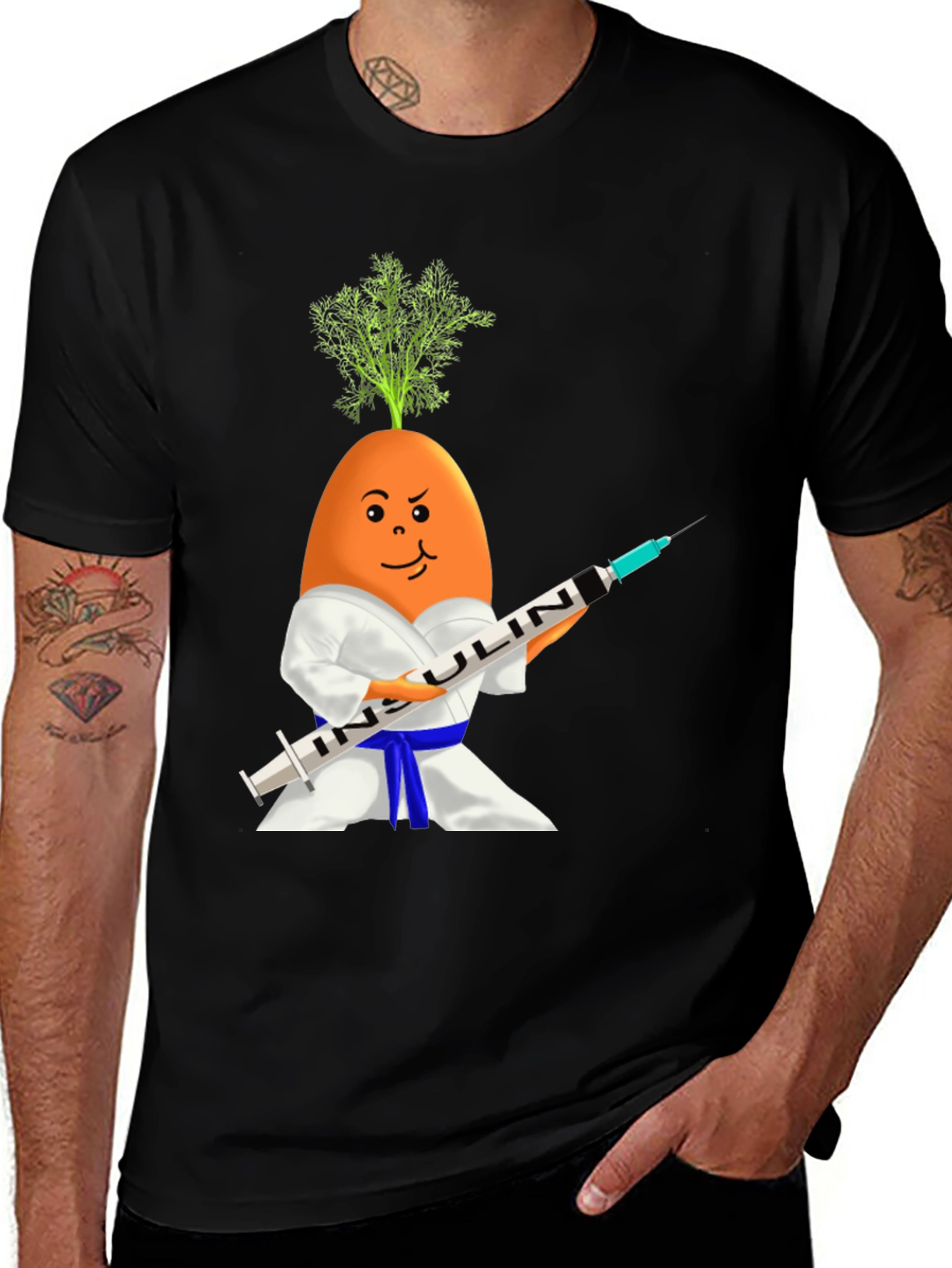Insulin Carrot Martial Arts T-Shirt