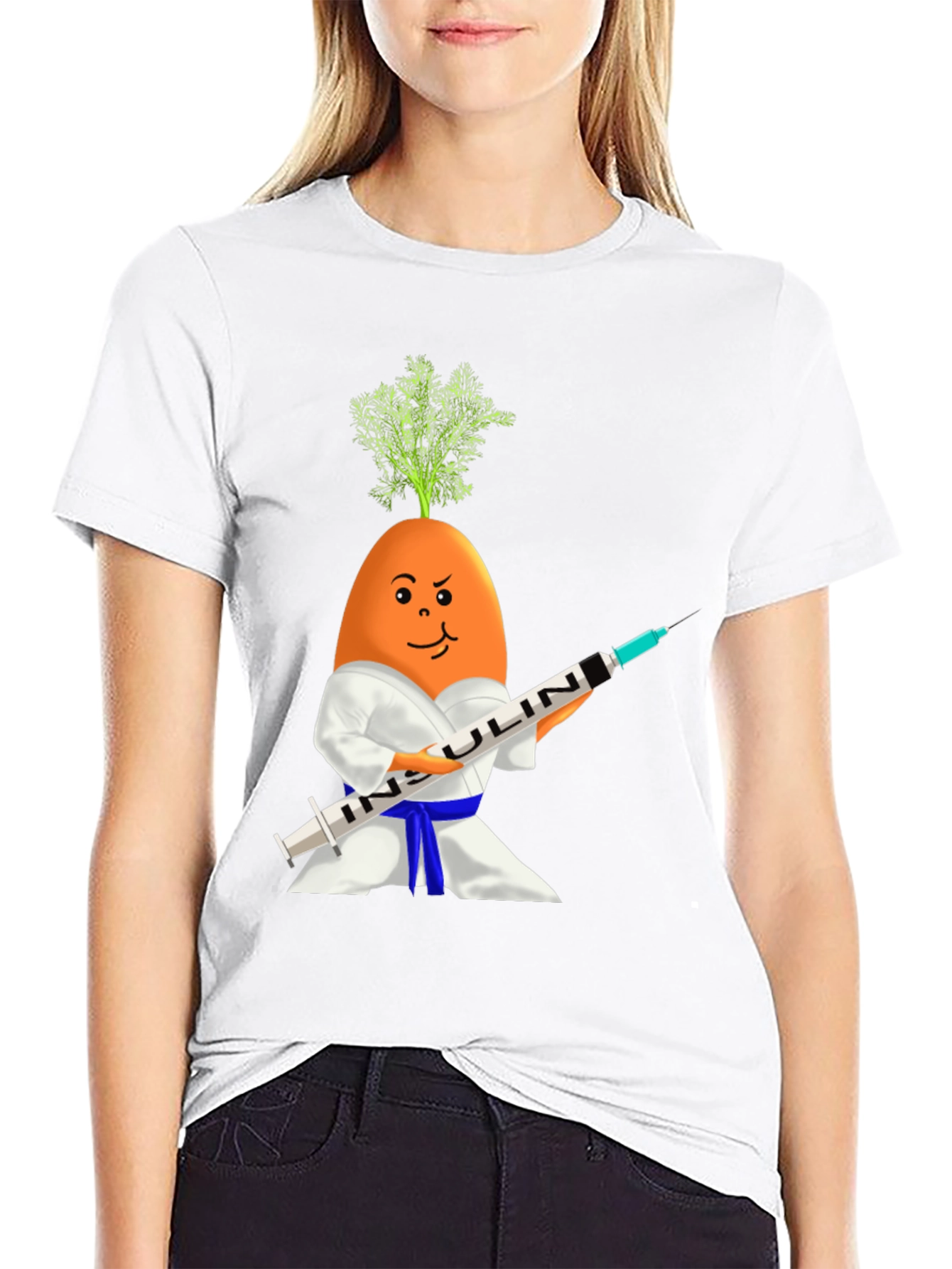 Insulin Carrot Martial Arts T-Shirt