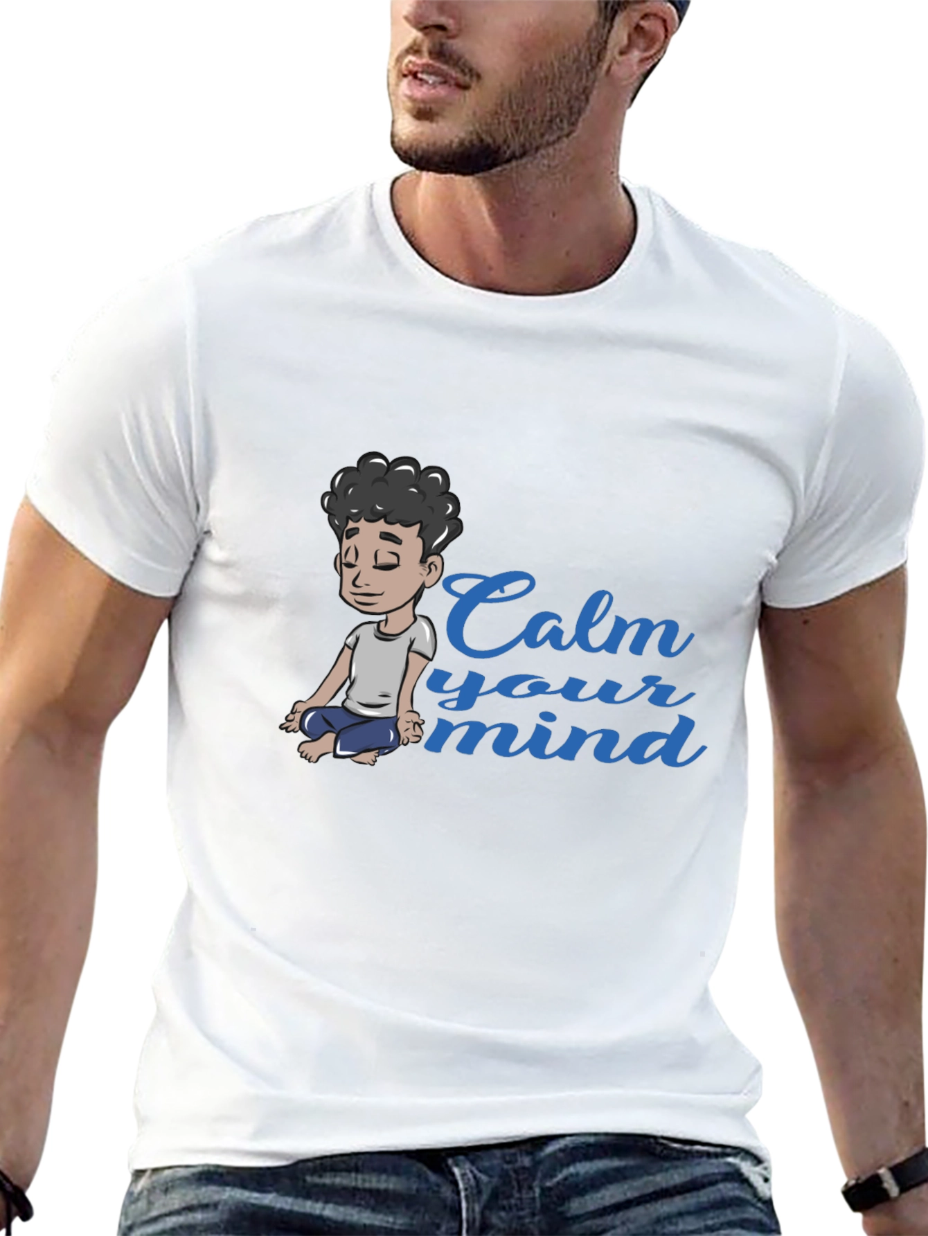 Calm Your Mind Graphic Tee - Black