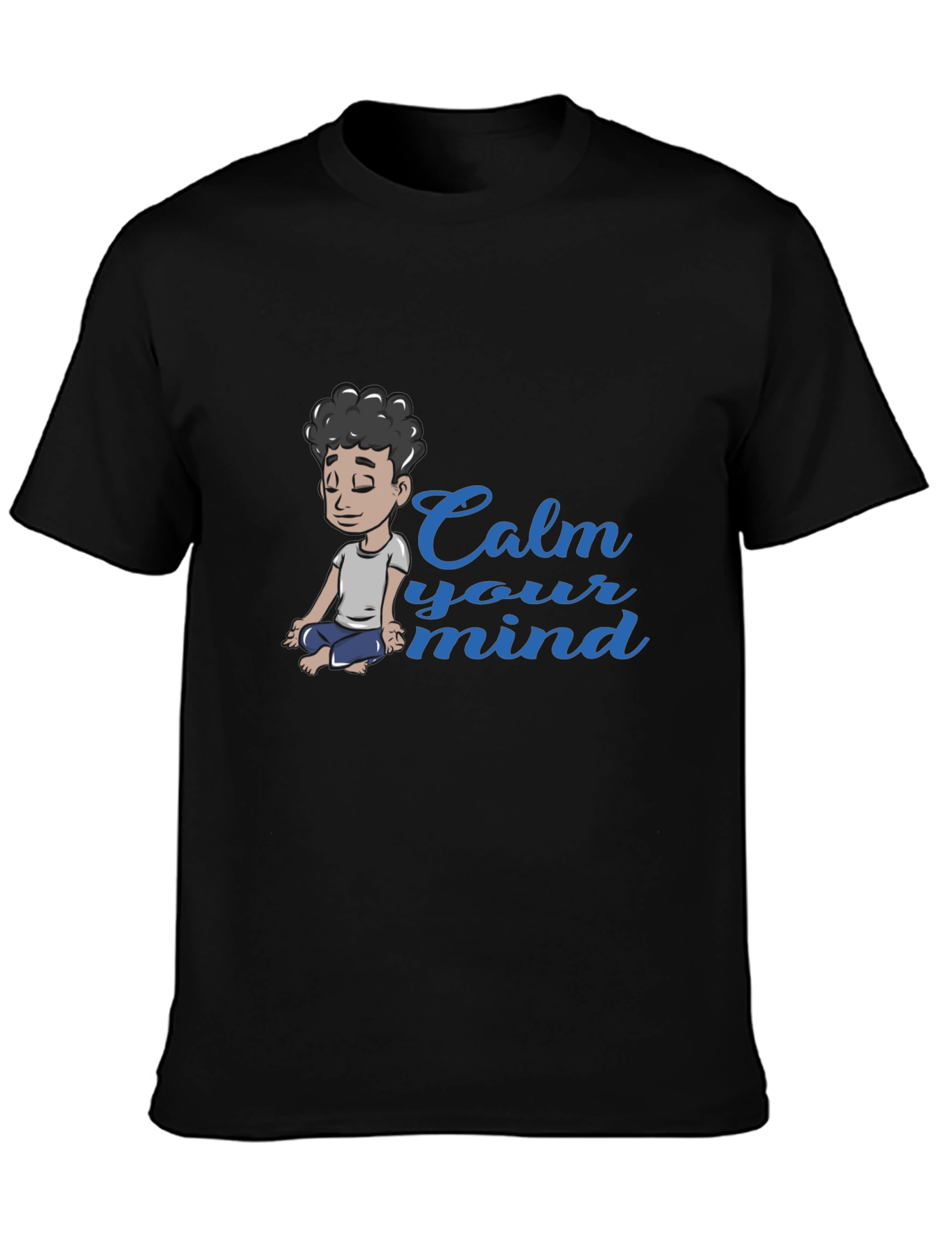 Calm Your Mind Graphic Tee - Black
