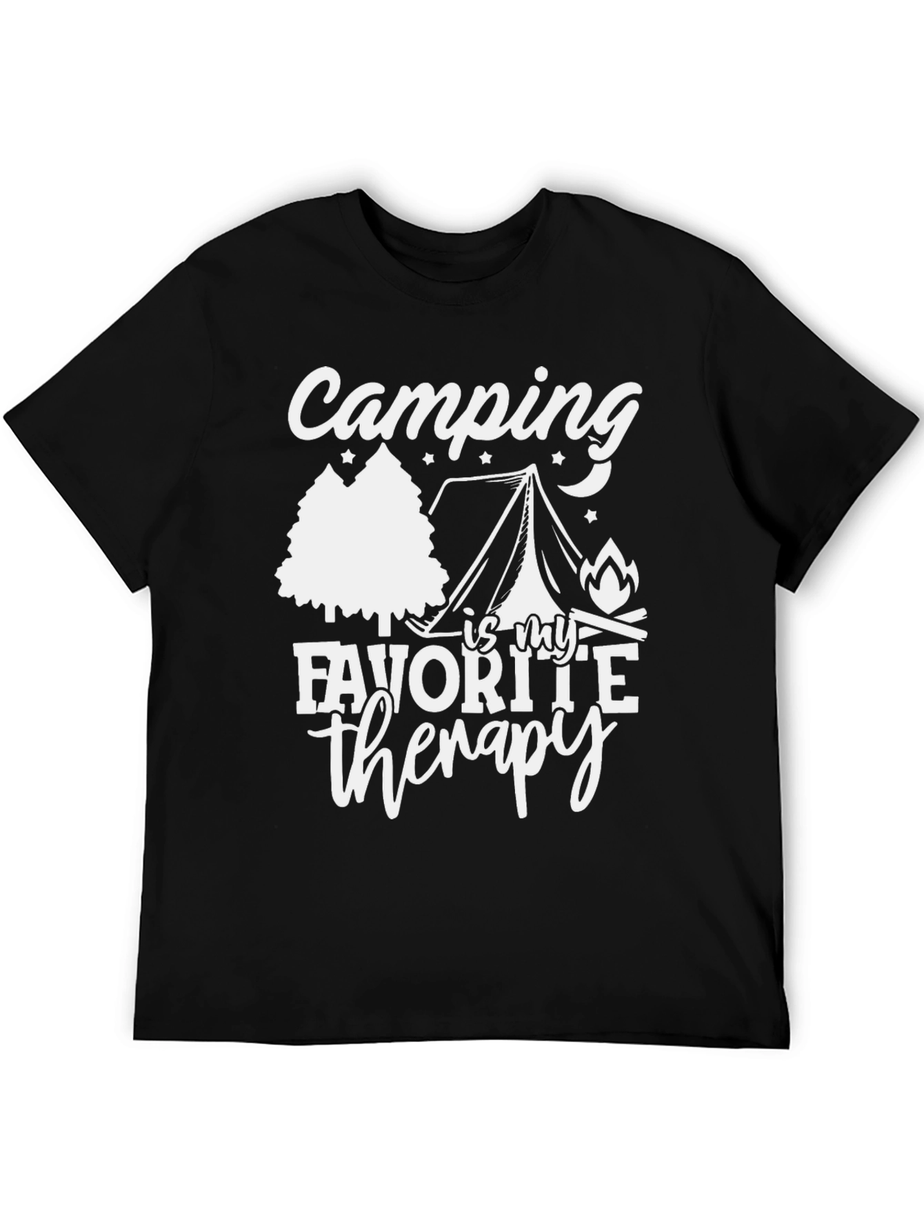 Camping Is My Favorite Therapy Tee