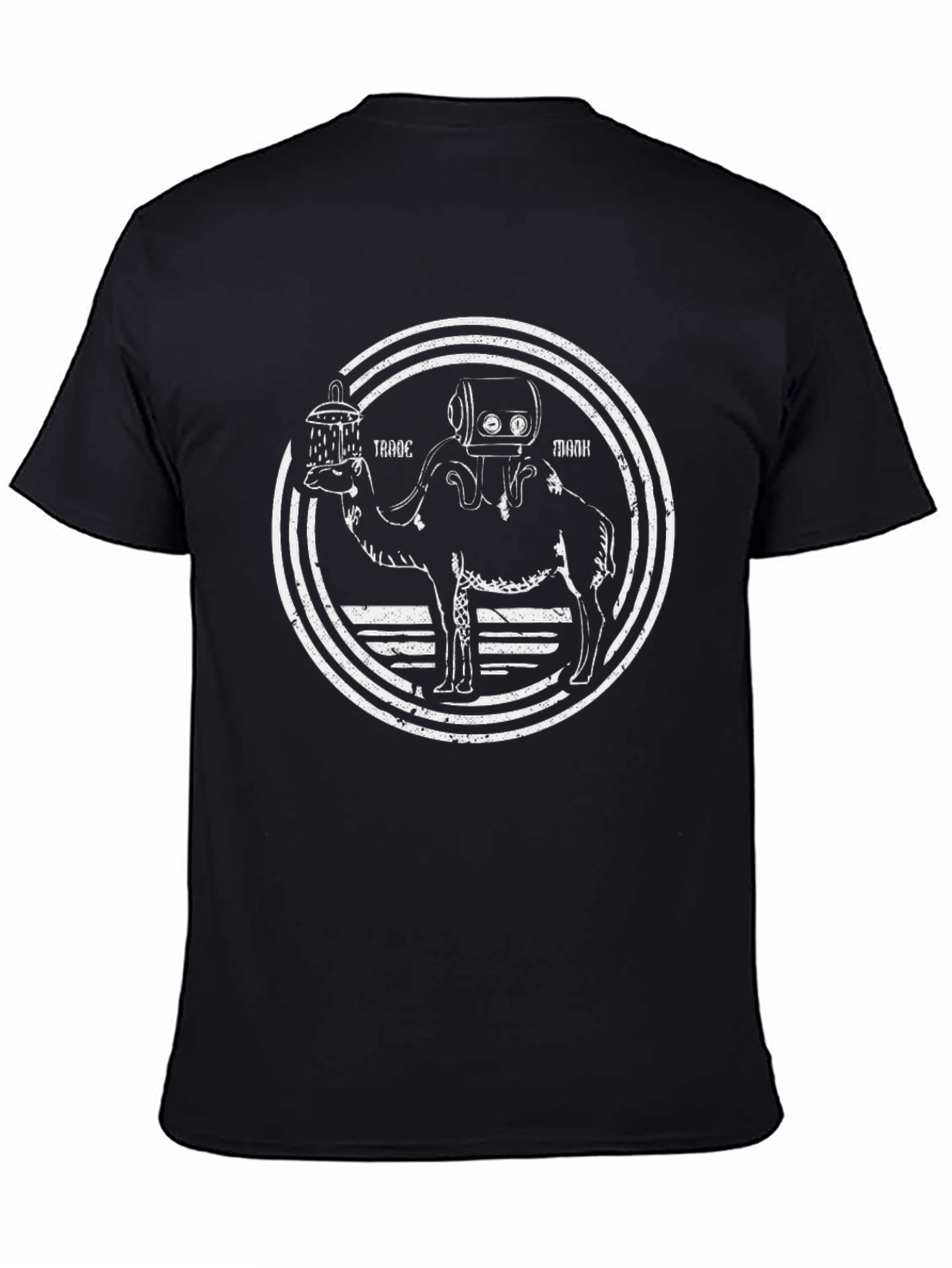 Camel Trade Mark Graphic Tee - Black