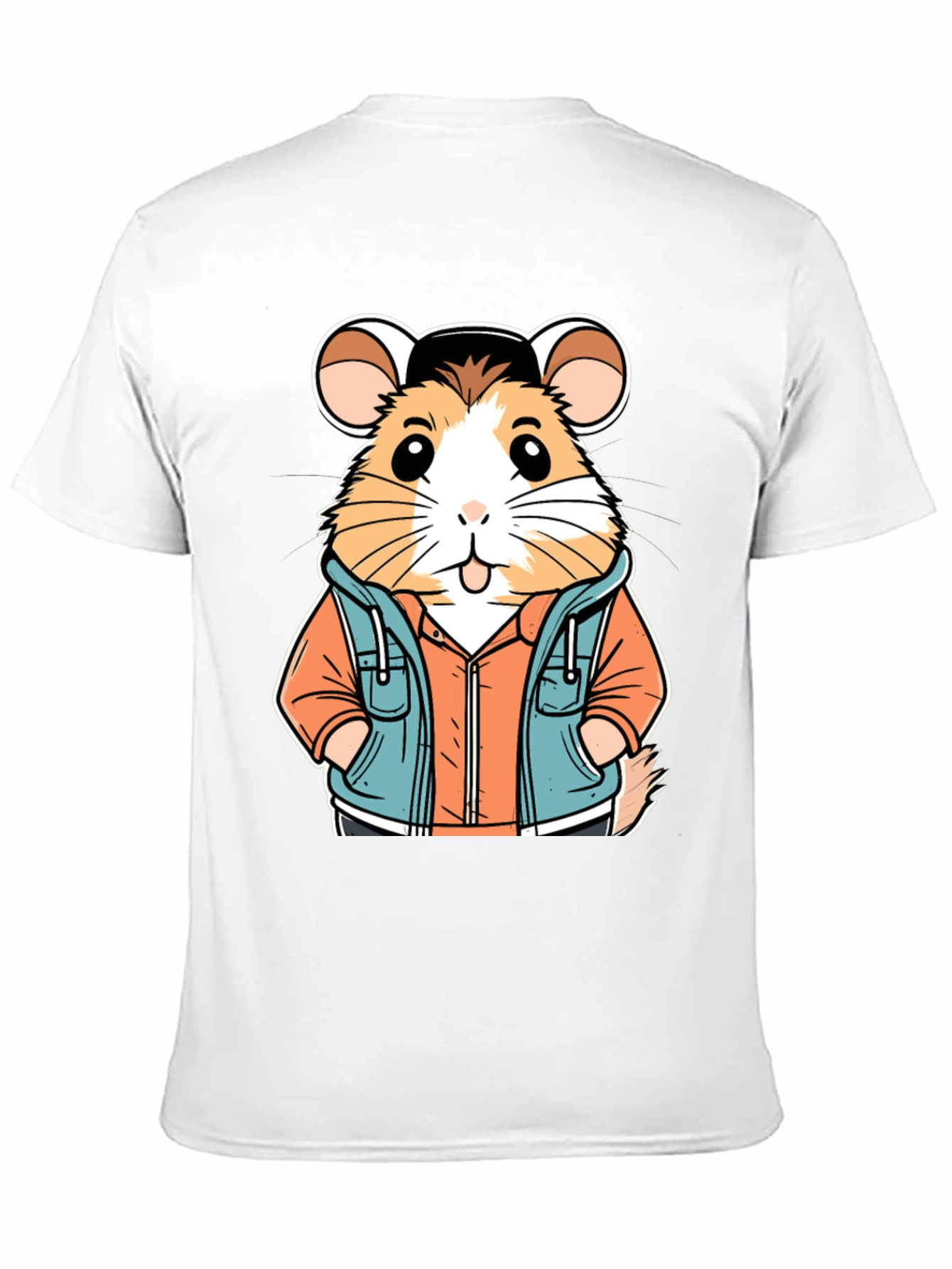 Hamster in Hoodie T-Shirt: Cool Cartoon Design