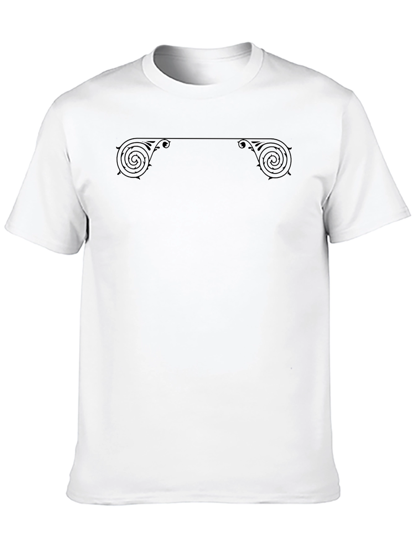 Ornate Scrollwork Black T-Shirt